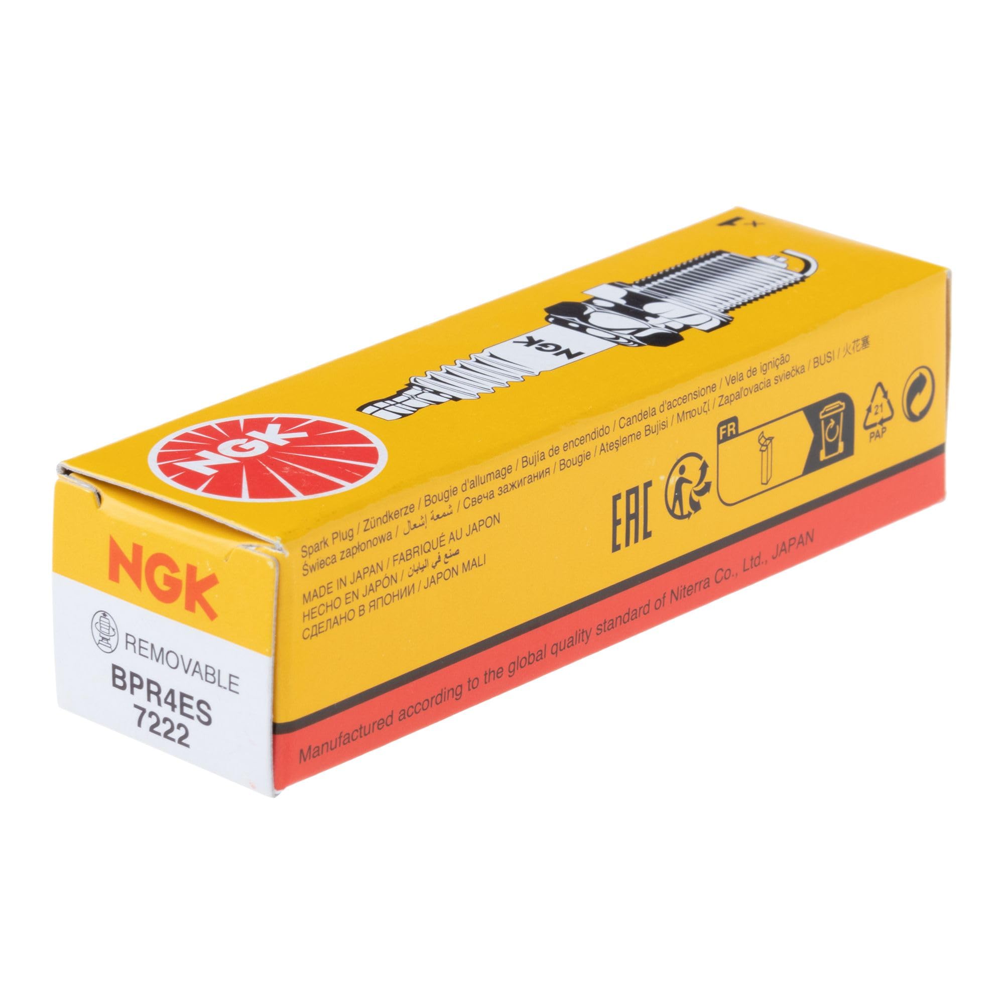 Ngk Spark Plugs (Usa),Inc. 7222 Spark Plugs Bpr4Es 4Pack