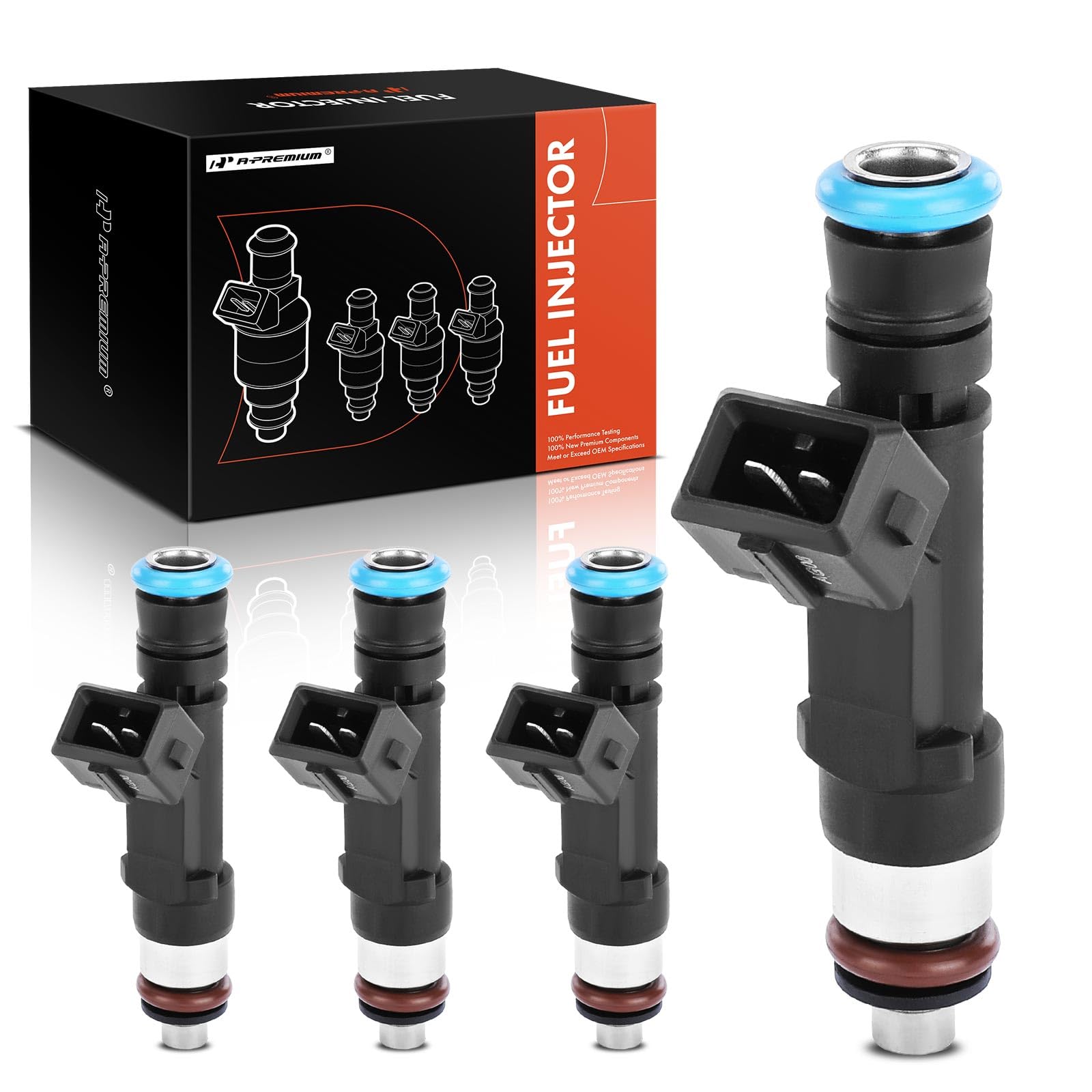A-Premium Fuel Injectors Compatible with Chevrolet Cruze 2011-2015, Cruze Limited 2016, Sonic 2012-2016 2018, Trax 2013-2016 & B