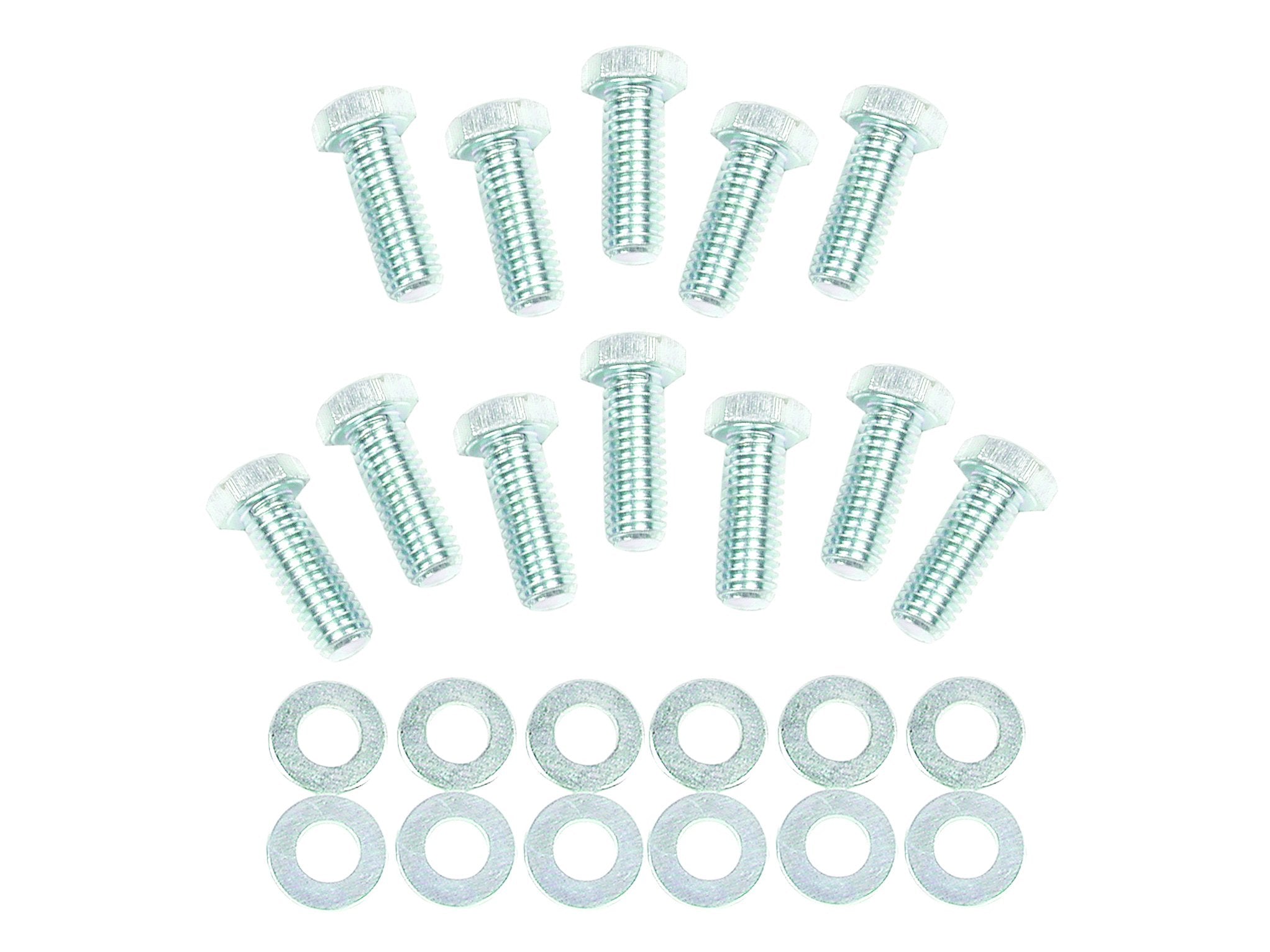 Mr. Gasket Int Bolts Sb Chev Hex Head, Silver