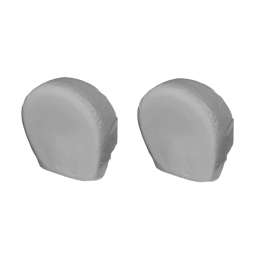 Explore Land Tire Covers 2 Pack - Tough Tire Wheel Protector For Truck, Suv, Trailer, Camper, Rv - Universal Fits Tire Diameters 35-38.75 Inches, Charcoal