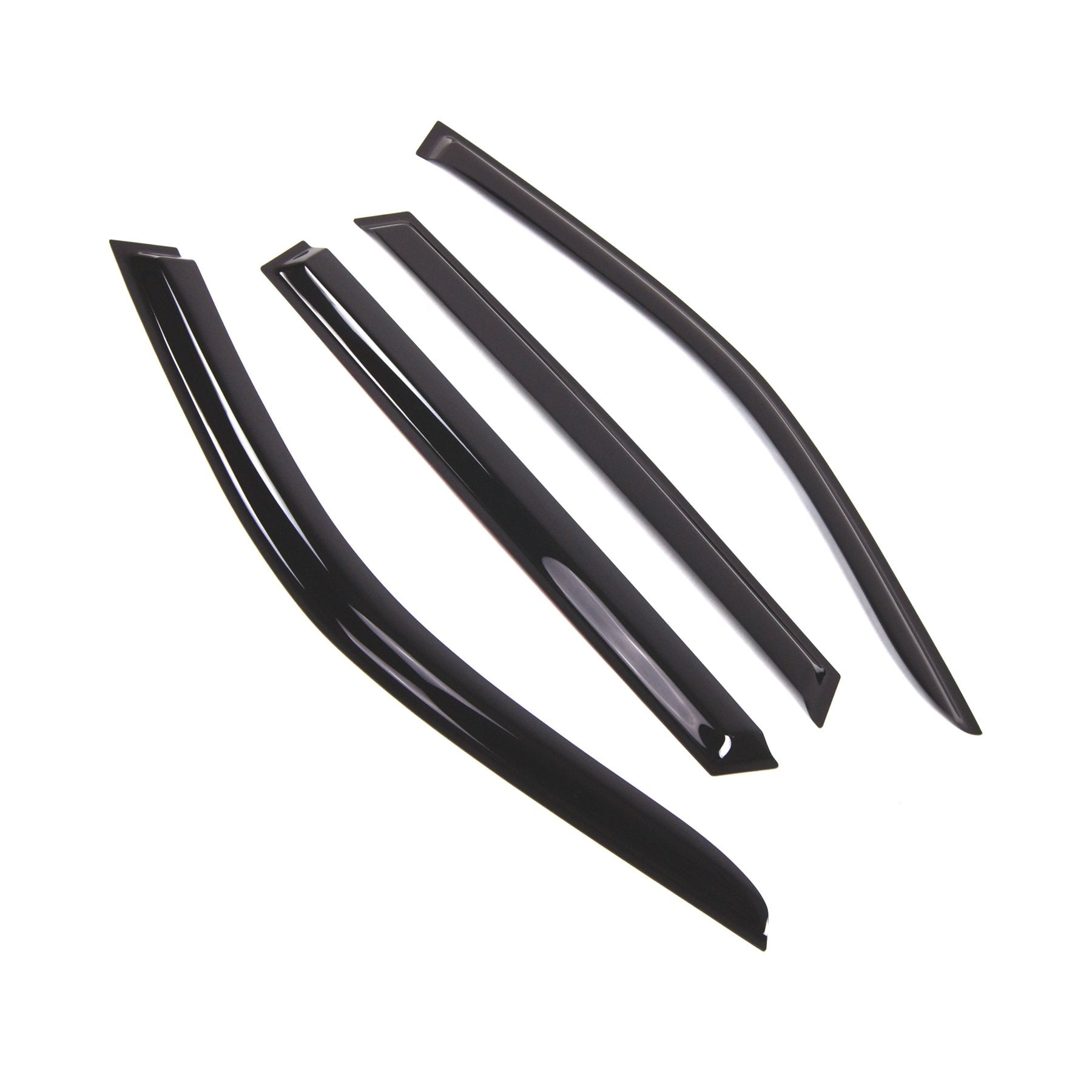 Tuningpros Wd2-782B Dark Smoke 4 Pcs Set Window Visor (Outside Mount) Deflector Rain Guard Compatible With 2017-2018 Bmw X5