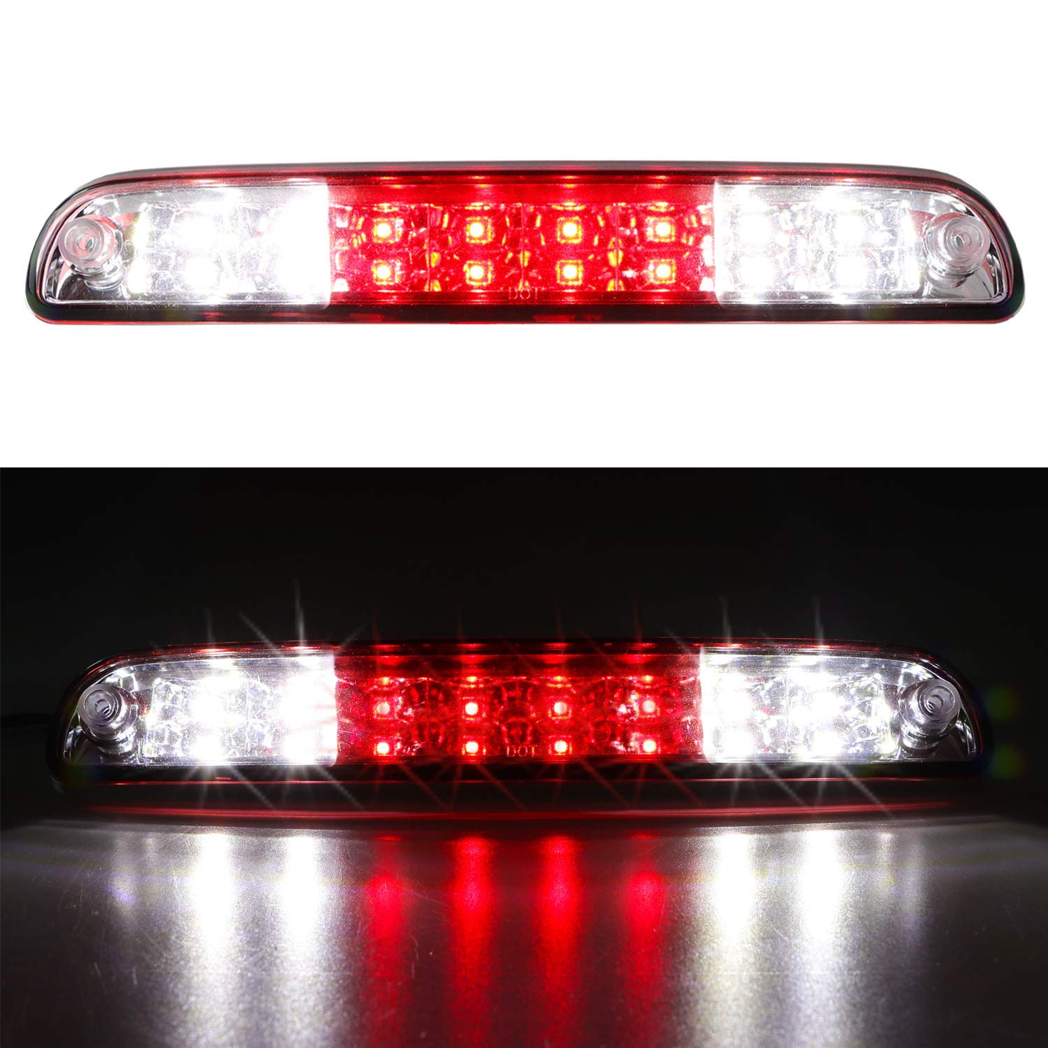 3Rd Third Brake Light For 99-16 Ford F250 F350 Super Duty/01-05 Explorer/Ranger/Mazda B Series Cargo Light Led High Mount Stop L