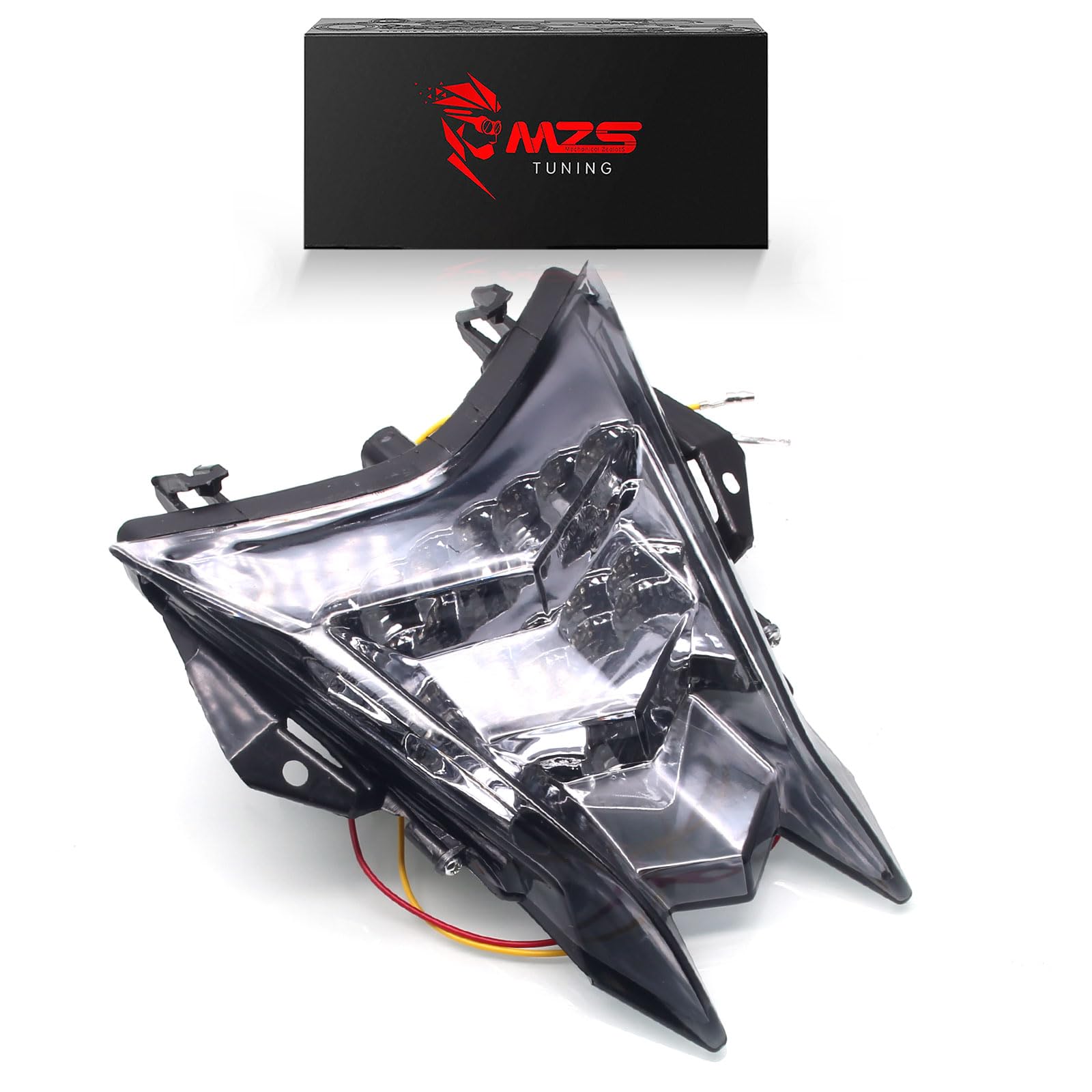Mzs Motorcycle Tail Light, Led Integrated Turn Signal Blinker Smoke Lens Compatible With Hp4 2013-2018 / S1000R 2014-2018 / S100