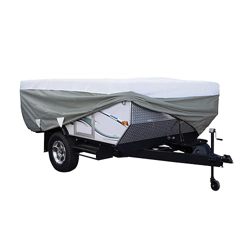 Classic Accessories Over Drive Polypro3 Deluxe Pop-Up Camper Trailer Cover, Fits 16 - 18 Trailers (80-042-183106-00)