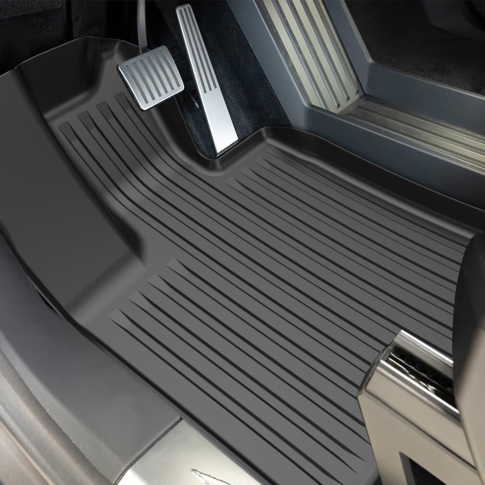 Floor Mats For Tesla Cybertruck- 2023 2024 Custom Fit All Weather Tpe Cargo Liner Cargo Trunk Accessories(Tesla Cybertruck Full