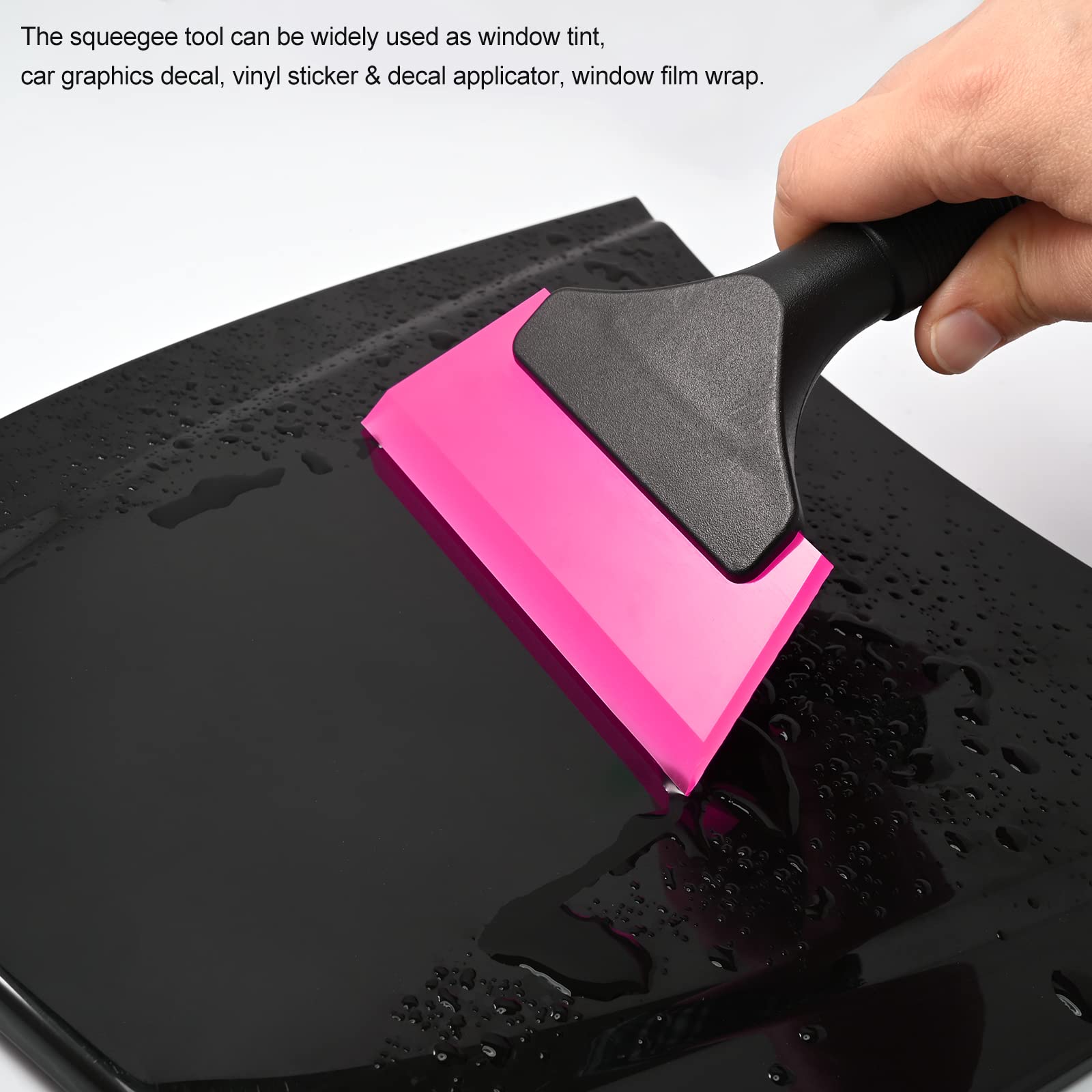 Ehdis Small Squeegee 5 Inch Rubber Window Tint Windshield Squeegee For Car, Glass, Mirror, Shower, Auto,Windows Cleaning