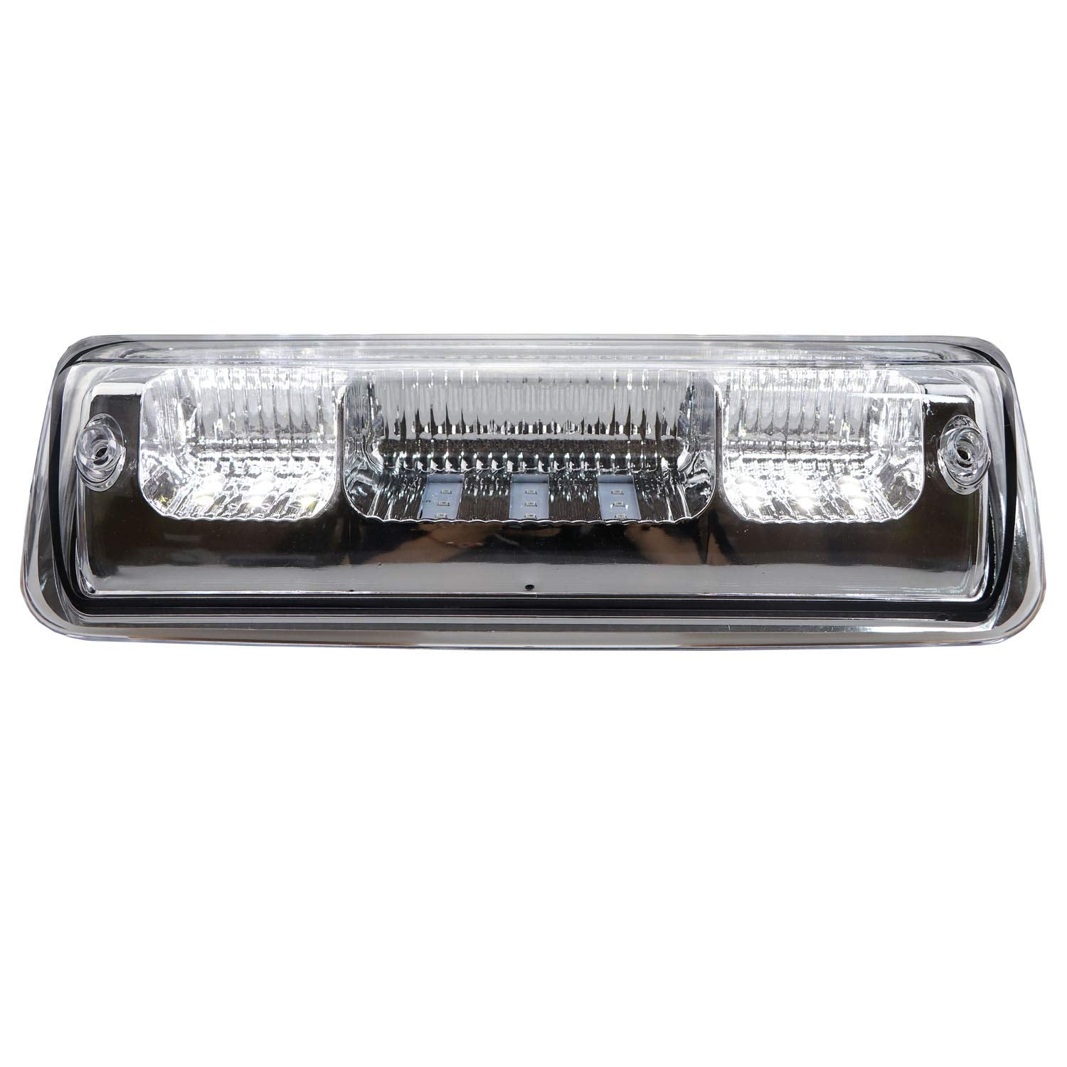 Third Brake Light High Mount Brake Light Fit For Ford F150 (2004-2008), For Ford Explorer Sport Trac (2007-2010), For Lincoln Mark Lt (2006-2008) (Chrome Housing Clear Lens)