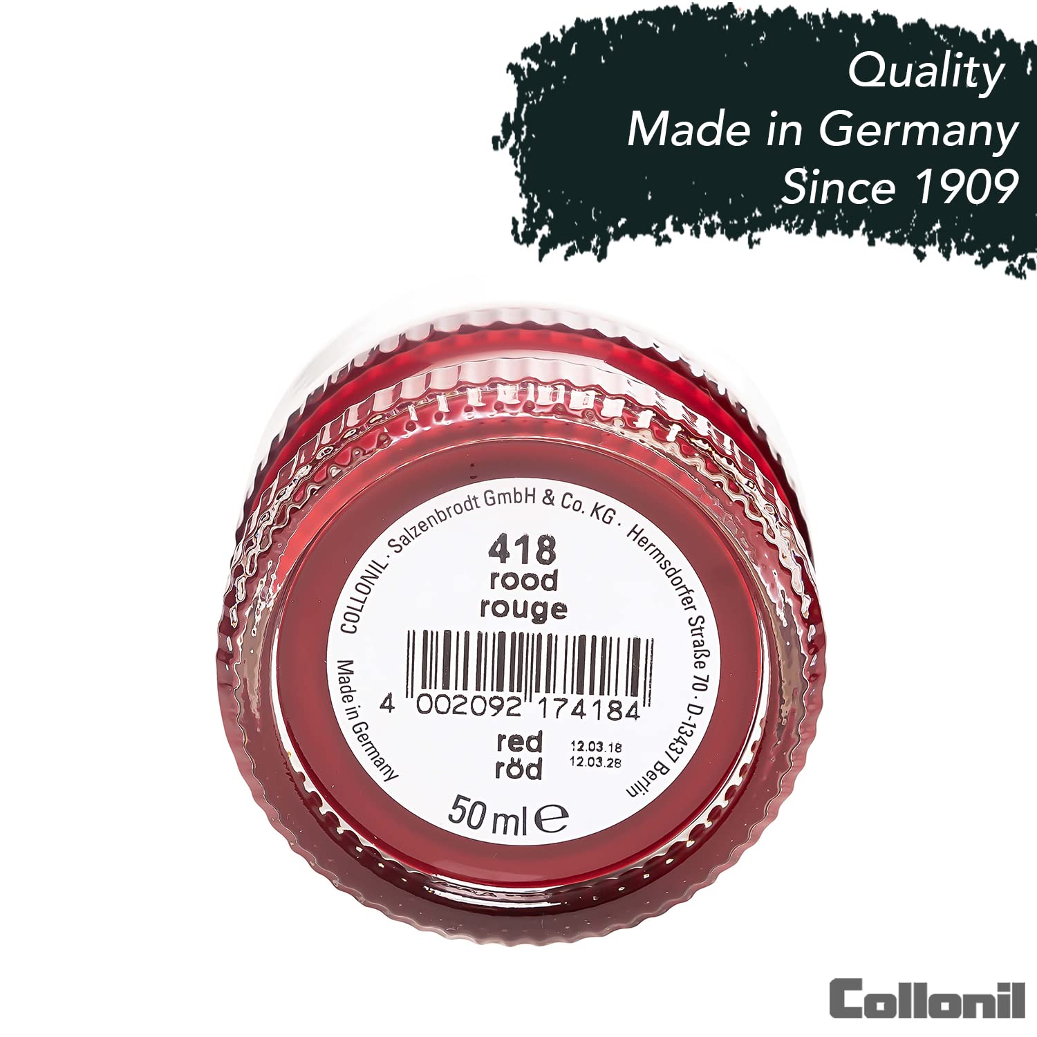Collonil Red Cream Polish For Smooth Leather Shoes Boots Handbags