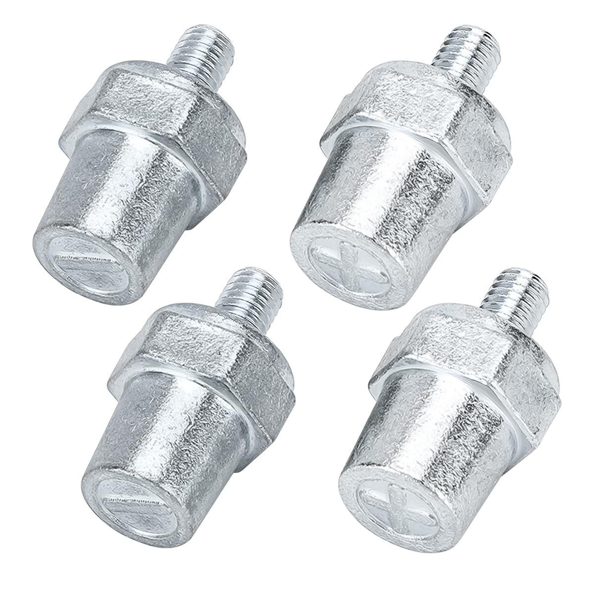 AUCELI Car Thread Male Battery Post, 4PCS 3/8-16 Lead Made Vehicle Side Terminal Charging Extender, Automotive Batteryterminal