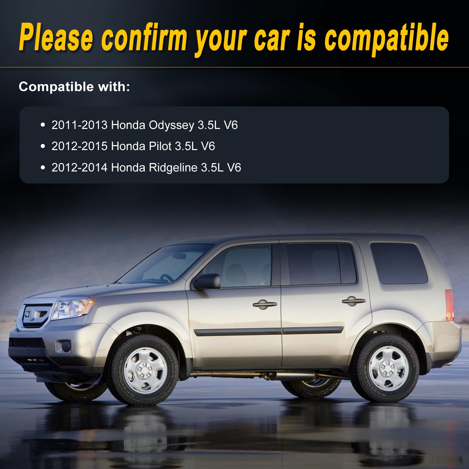 L-SIJIN-L Alternator Compatible with 2011-2013 Odyssey 2012-2015 Pilot 3.5L V6 Replace for: 31100-RV0-A01 9764219-124 104210-124