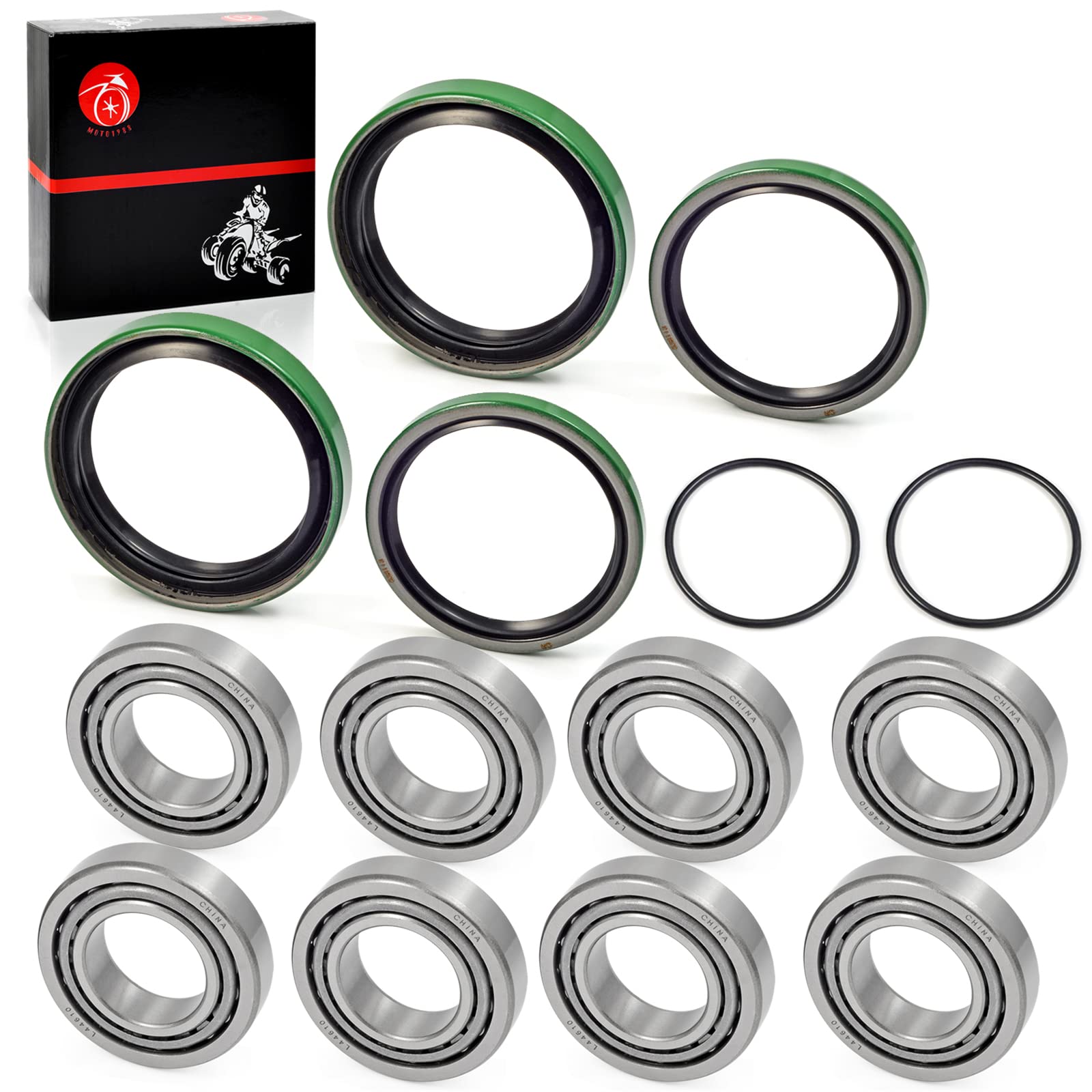 MOTO1988 Front Wheel Hub Strut Bearings & Seals Kit for Polaris Sportsman 335 400 500 Magnum 325 425 500 Scrambler 400 500 Worke