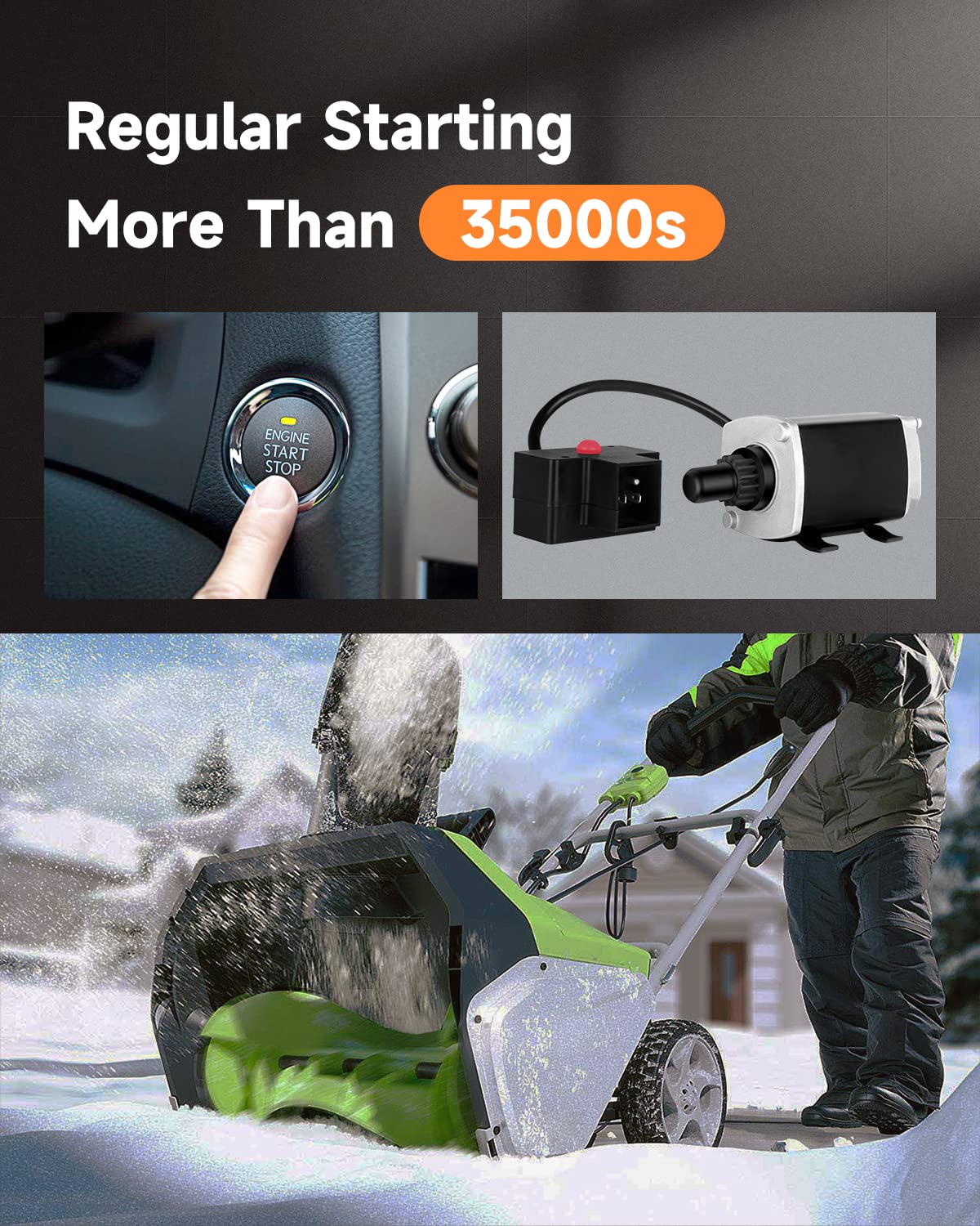 OCPTY Tecumseh Starter Replacement fit for Snowblower and Snow Thrower 33329 33329C 33329D 33329E 37000