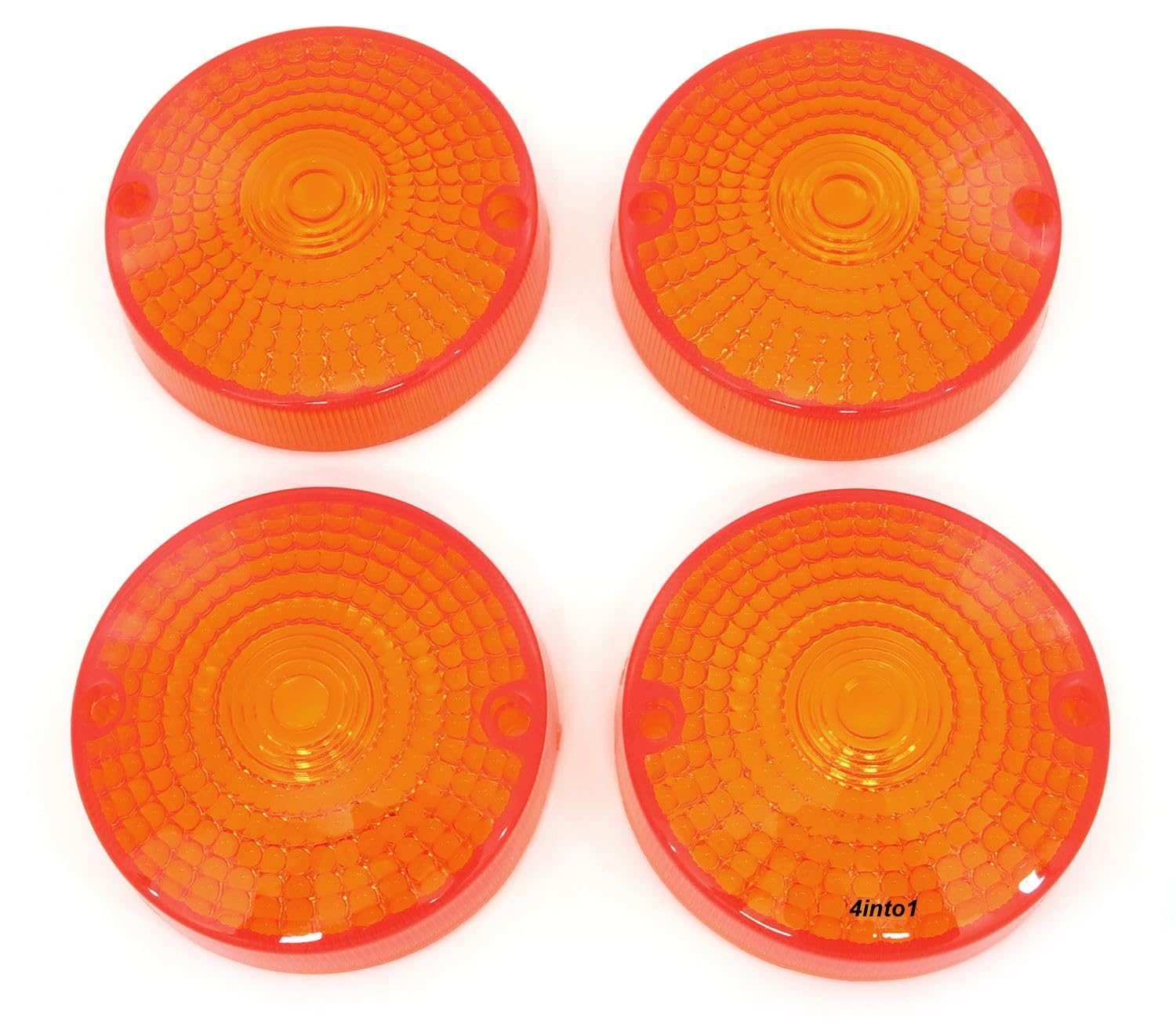 Turn Signal Lens Set - 33402-377-671 - Amber - Compatible With Honda Cb400F Cx500 Cb550 Cb750 Gl1000