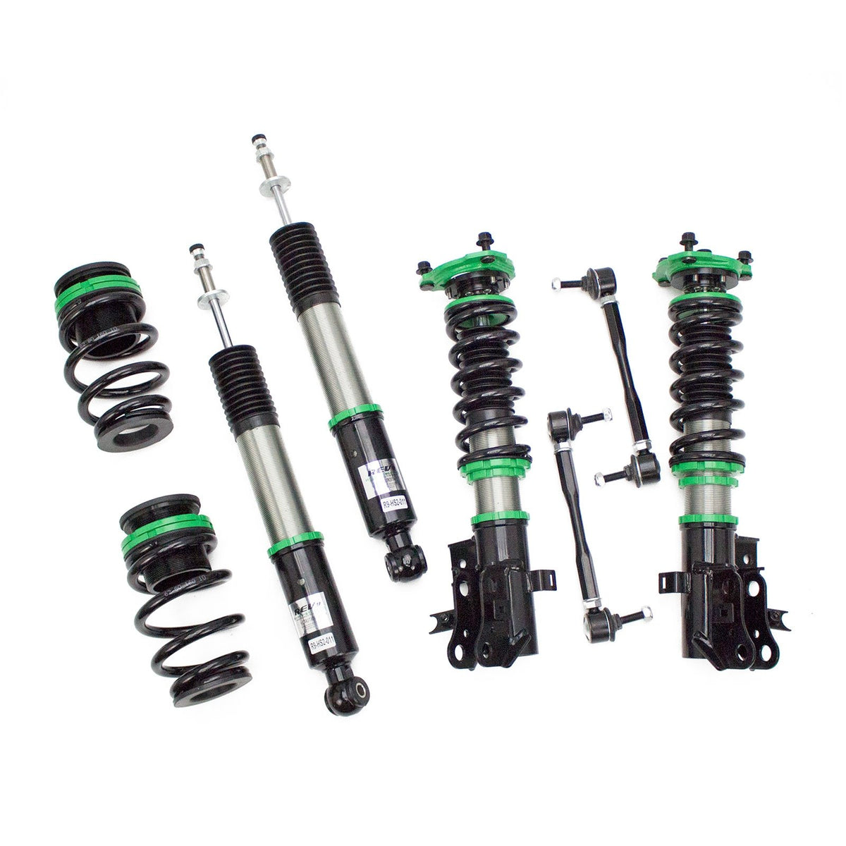 Rev9 R9-Hs2-011_1 Hyper-Street Ii Coilover Suspension Lowering Kit, Mono-Tube Shock W/ 32 Click Rebound Setting, Full Length Adjustable, Compatible With Honda Civic None-Si (Fb/Fg) 2012-15
