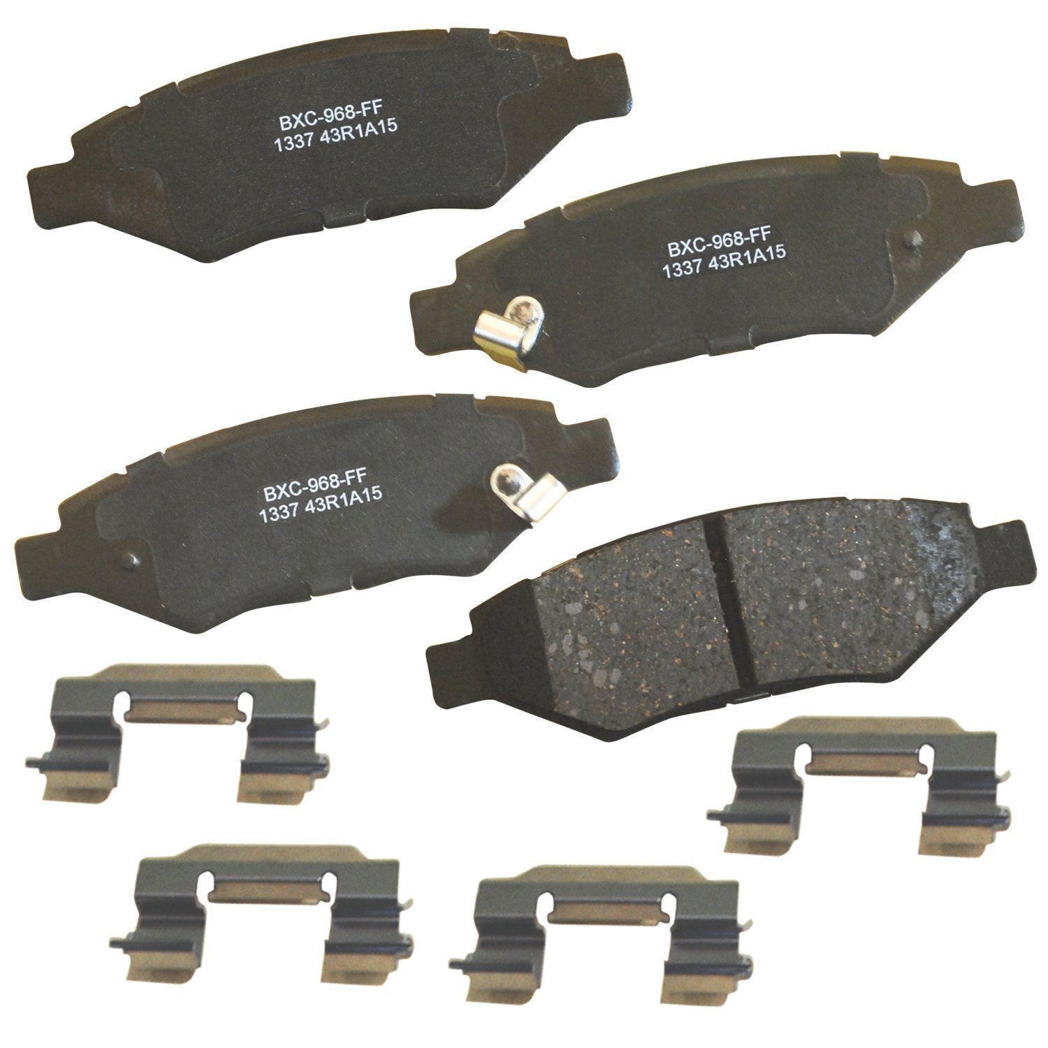 Bendix Premium Sbc1337 Ceramic Rear Brake Pads For Cadillac Cts 2014-2008, Srx 2016-2010, Chevrolet Camaro 2015-2010, Saab 9-4X