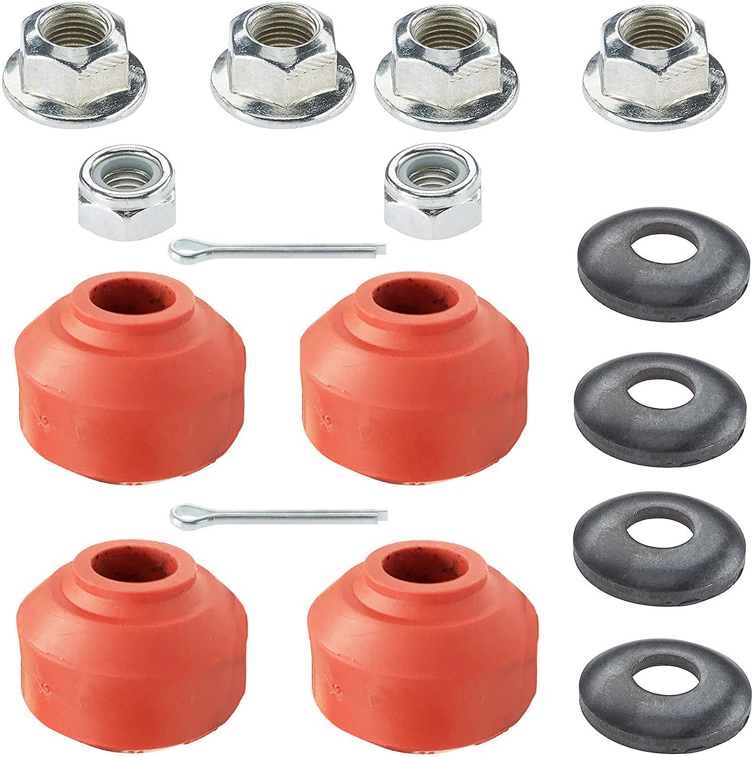 Complete Passenger/Driver Side Front Suspension Stabilizer Sway Bar End Link Bushing Repair Kit for Various Ram Years/Models 199
