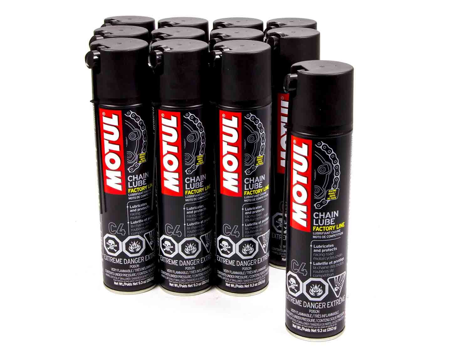 Motul (103246-12 C4 Chain Lube, 9.3 Oz., (Case Of 12)
