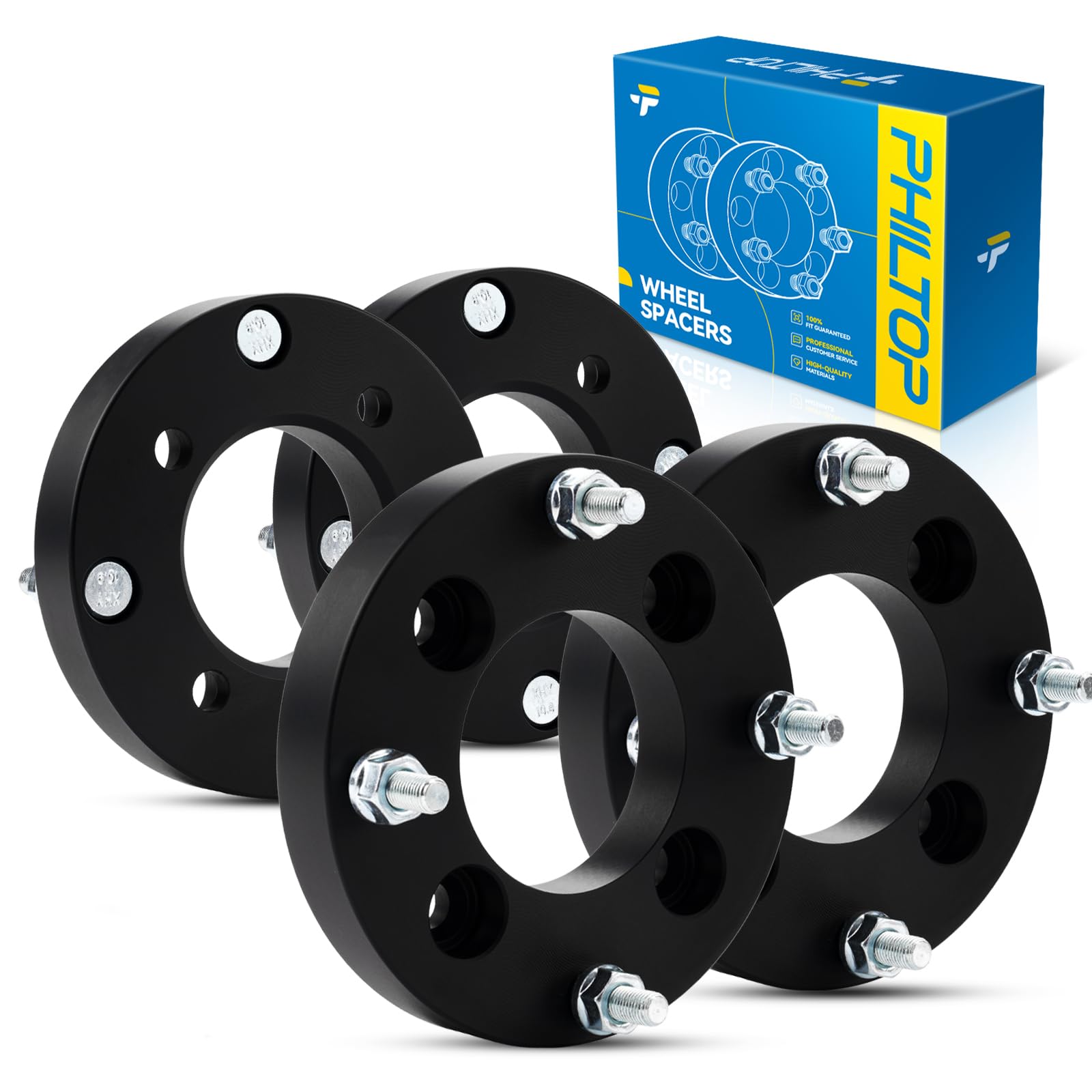 PHILTOP 4x110 to 4x137 Wheel Adapters,1'' Lug Centric Wheel Adapters Change Bolts Pattern fit for for TRX250TM FourTrax Recon, T