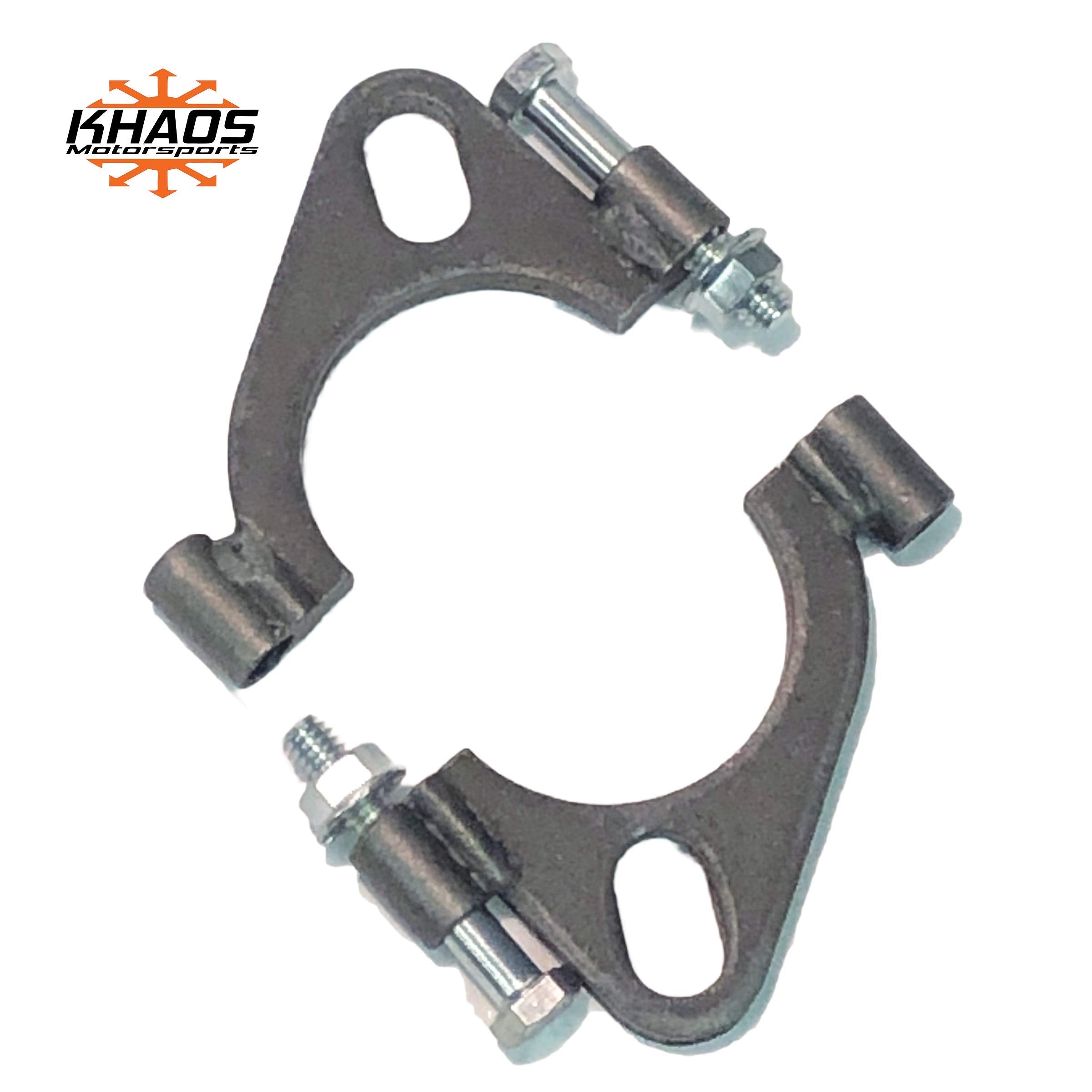 2'' Inch Exhaust Flange Flat Oval Split Repair Replacement Khaos Motorsports