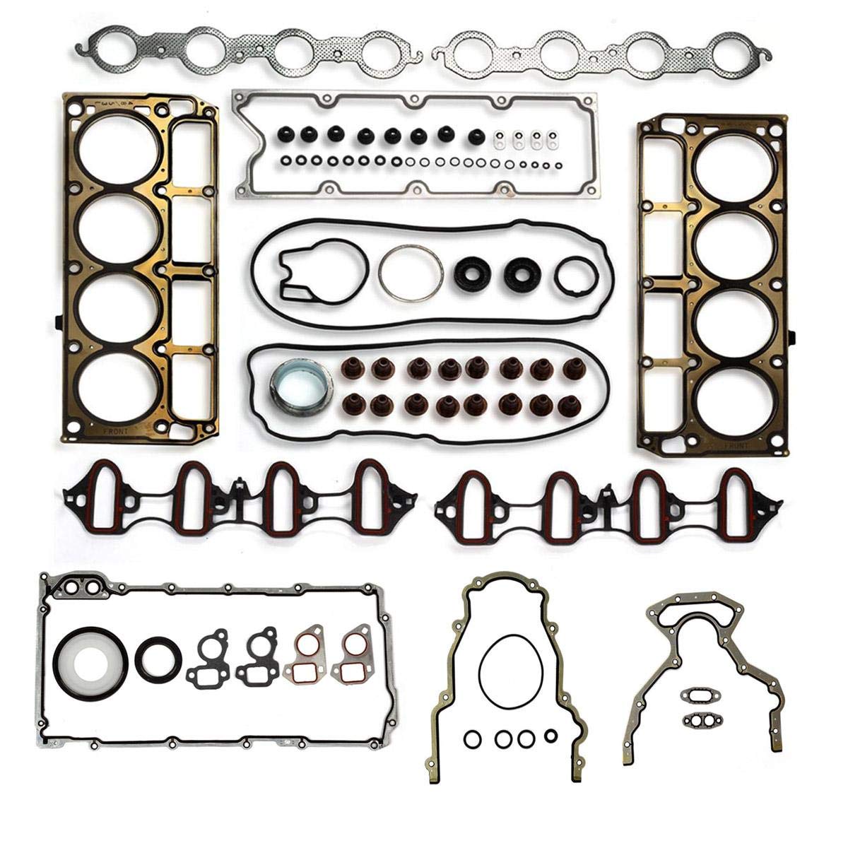 Vincos MLS Full Cylinder Engine Gasket Set HS26191PT-1 CS9284 Compatible with Avalanche/Suburban/Express/Savana 1500 5.3L Silver