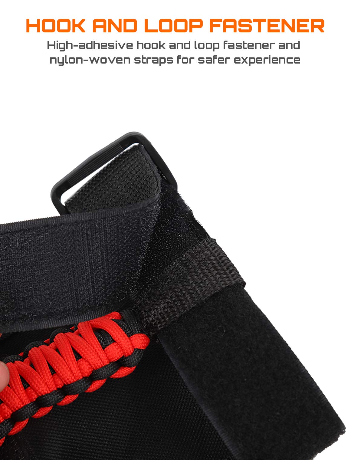 Savadicar 4 x Roll Bar Grab Handles Grip Handle for Jeep Wrangler CJ YJ TJ JK JKU JL JLU & Gladiator JT 1955-2023, Interior Acce