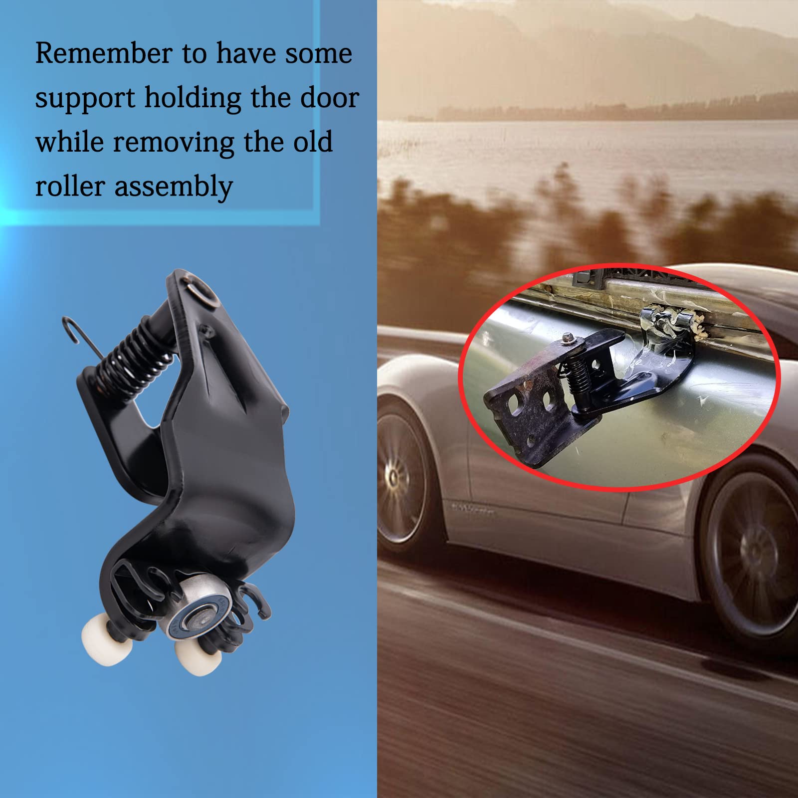 Sliding Door Roller For 2005-2010 Honda Odyssey Ex Ex-L Touring, 1 Pair Left & Right Sliding Side Door Rollers 72521-Shj-A21, 924-129, 72561-Shj-A21, 924-128