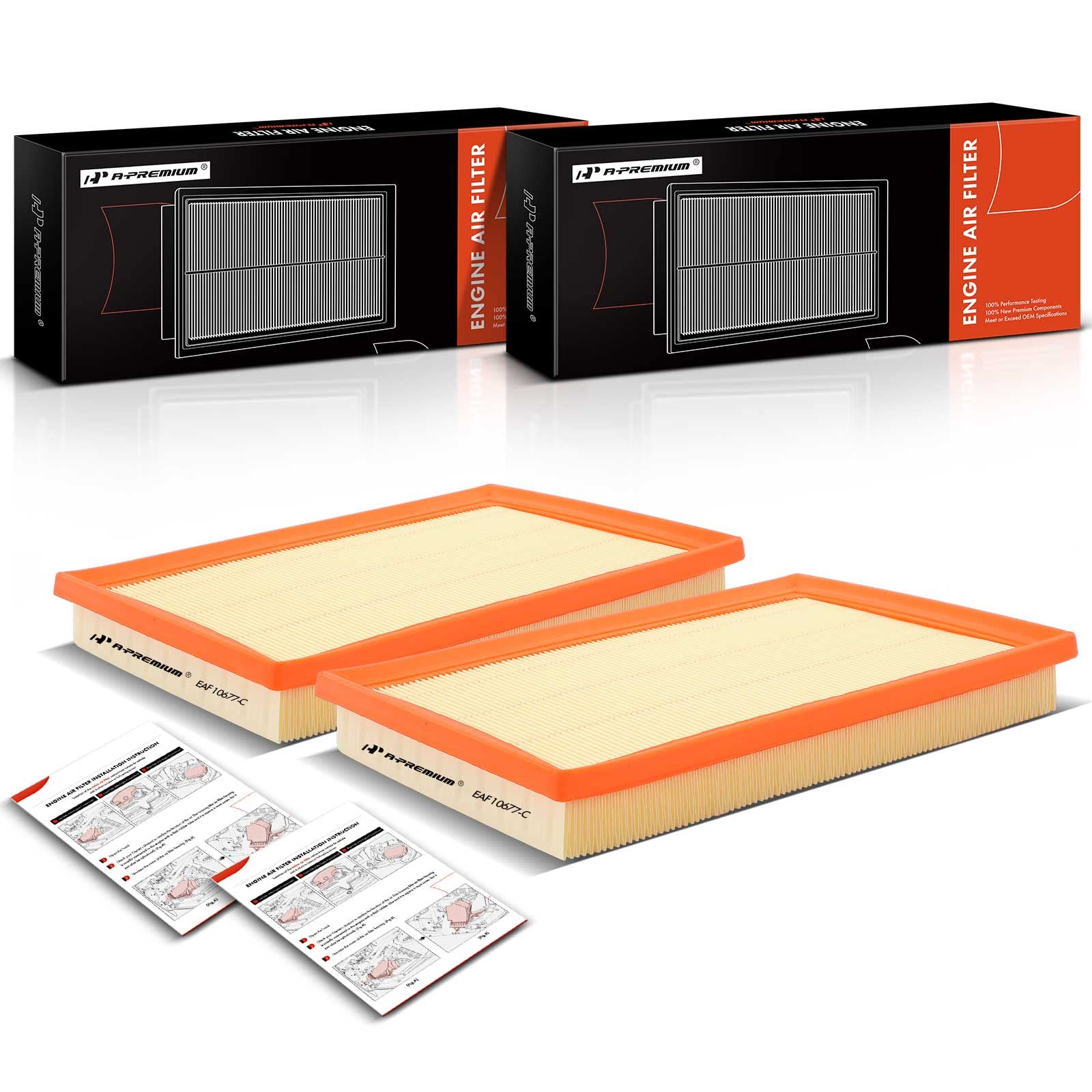 A-Premium 2 Pack Engine Air Filter Fits For Ca10677, Compatible With Toyota Rav4 2013-2018, Avalon 2013-2019, Camry 2012-2017 & Lexus Es300H 2013-2018, Hs250H 2010-2012, Ls460 2007-2017, Ls600H 08-16