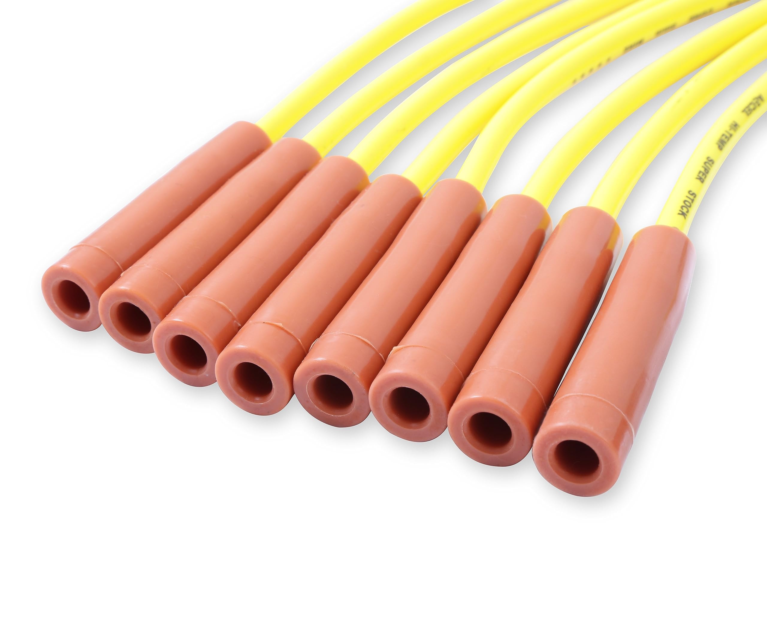 Accel 4038 Superstock 8Mm 4000 Series Yellow Copper Spark Plug Wire Set