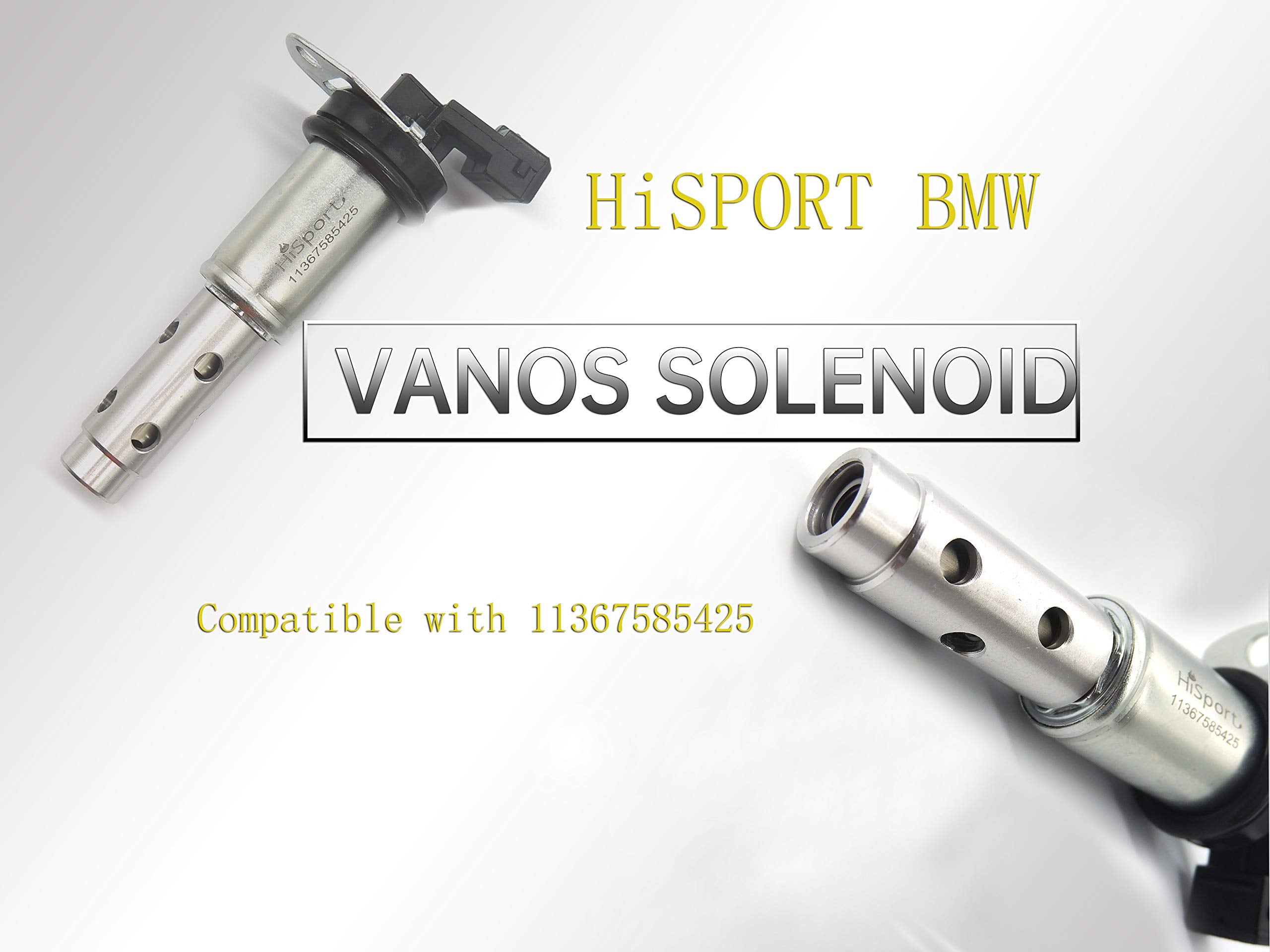 HiSport Engine Variable Valve Timing VANOS Solenoid 11367585425- Oil Control Valve Replacement For BMW 1 Series M 135i 328i 335i