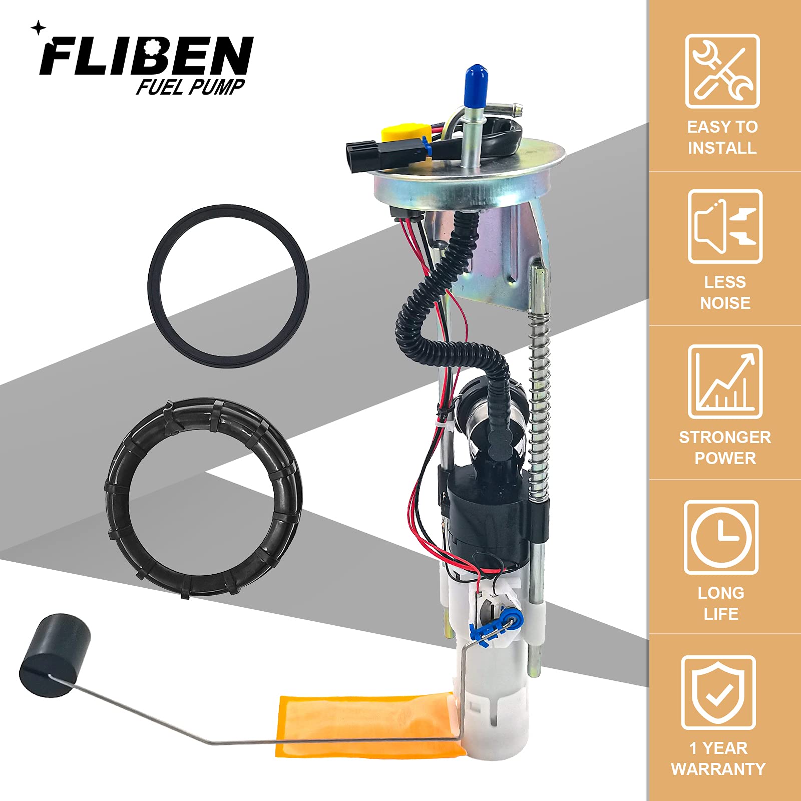 2204306 Fuel Pump Assembly Compatible With Polaris Ranger 700 2008 2009 & Ranger 800 2010 & Ranger 500 2009-2013 47-1009 2520817