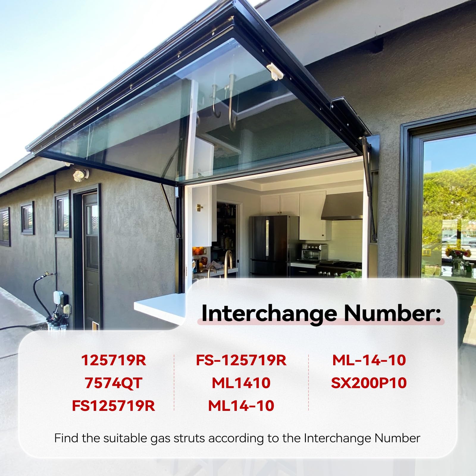 Vepagoo 20In 10Lb/45N Gas Strut Spring Lift Support For Rv Camper Door Tool Box Lid Cabinet Lid Camper Shell Topper Set Of 2