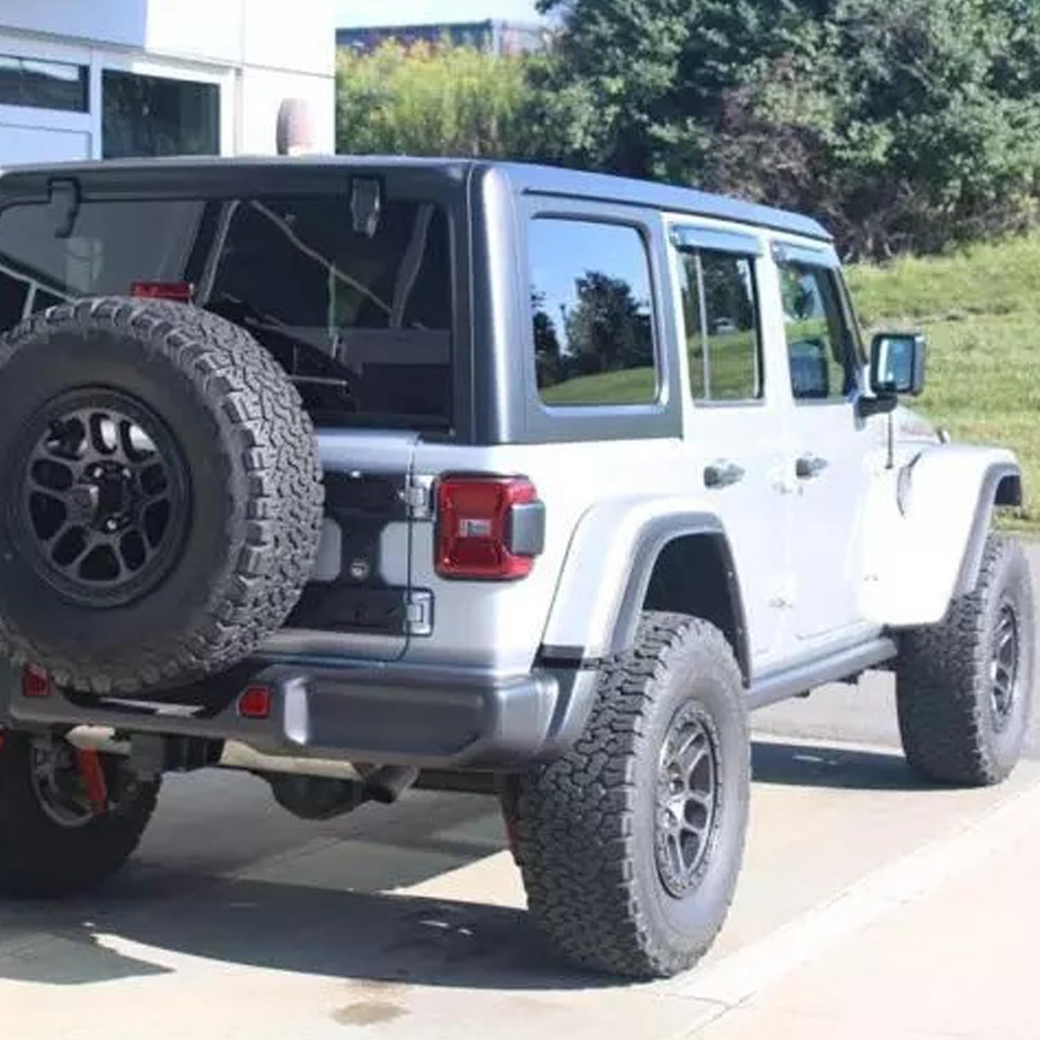 Tape-On Side Car Window Visors Rain Guards For 2018-2025 Jeep Wrangler Jl Unlimited 4 Door & For 2020-2025 Jeep Gladiator Jt Smo