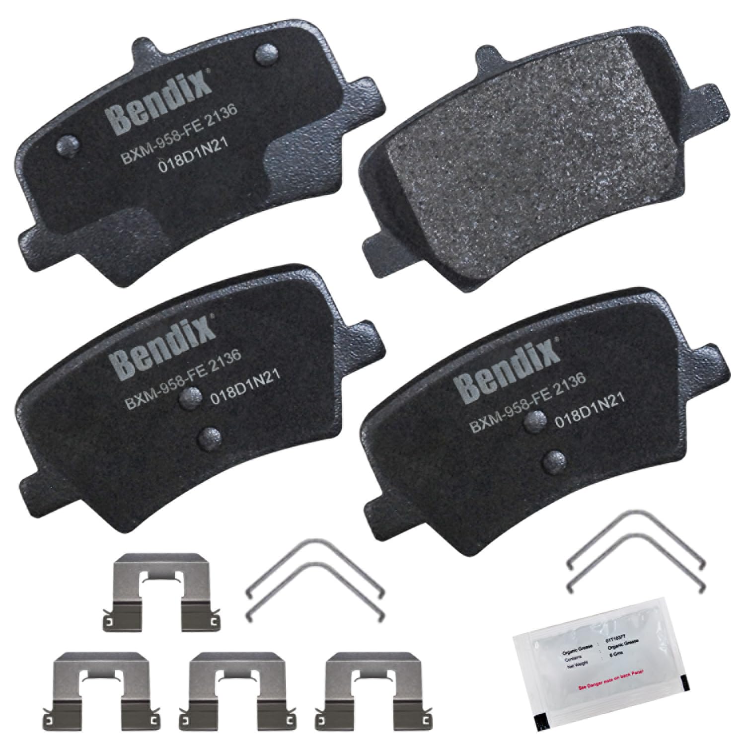 Bendix Priority1 Cfm2136 Semi-Metallic Rear Brake Pads For Volvo Xc40 2024-2019