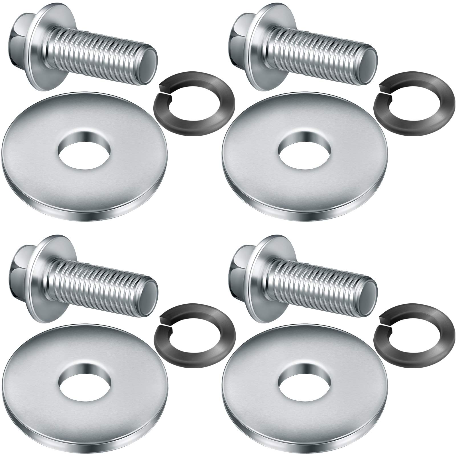 3/4 Inch Go Kart Clutch Bolt Kit Engine Clutch And Lock Washer, Minibike And Kart Engine, 10/12 Teeth Clutch Bolt