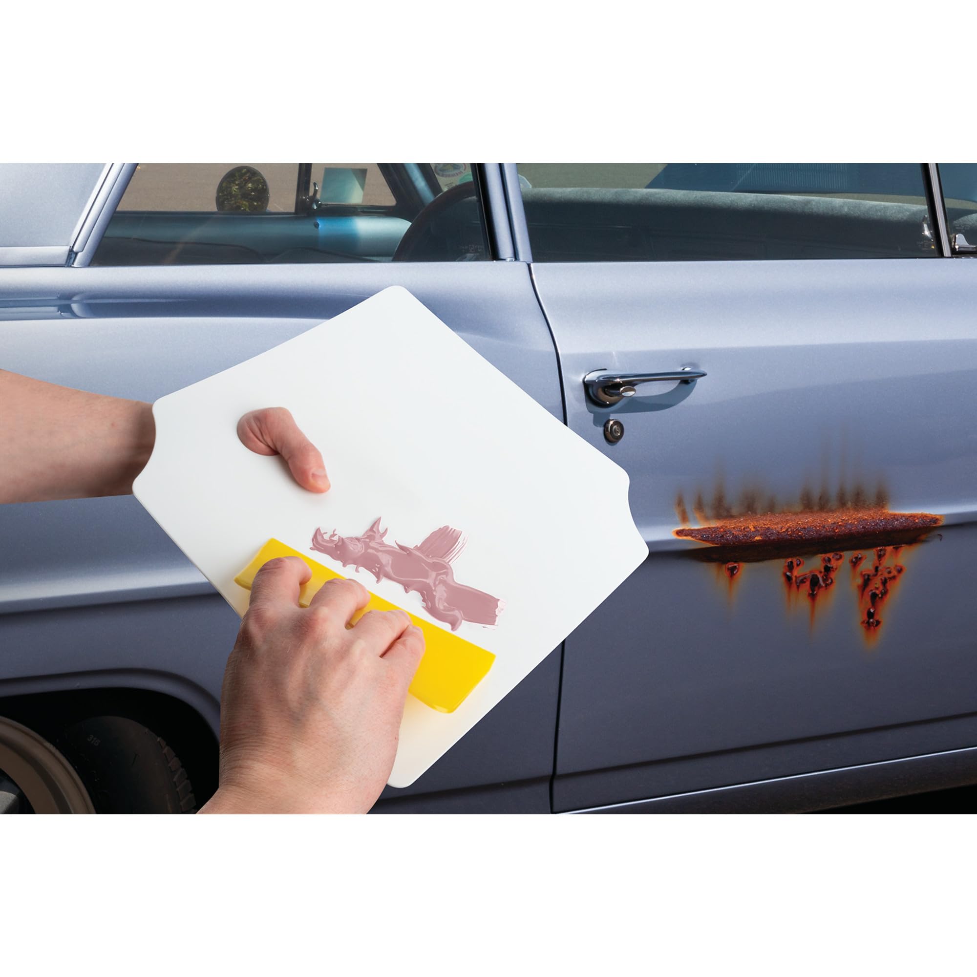 Performance Tool W1002 12 X 12 Inch Plastic Body Filler Mixing Board For Filling Scratches