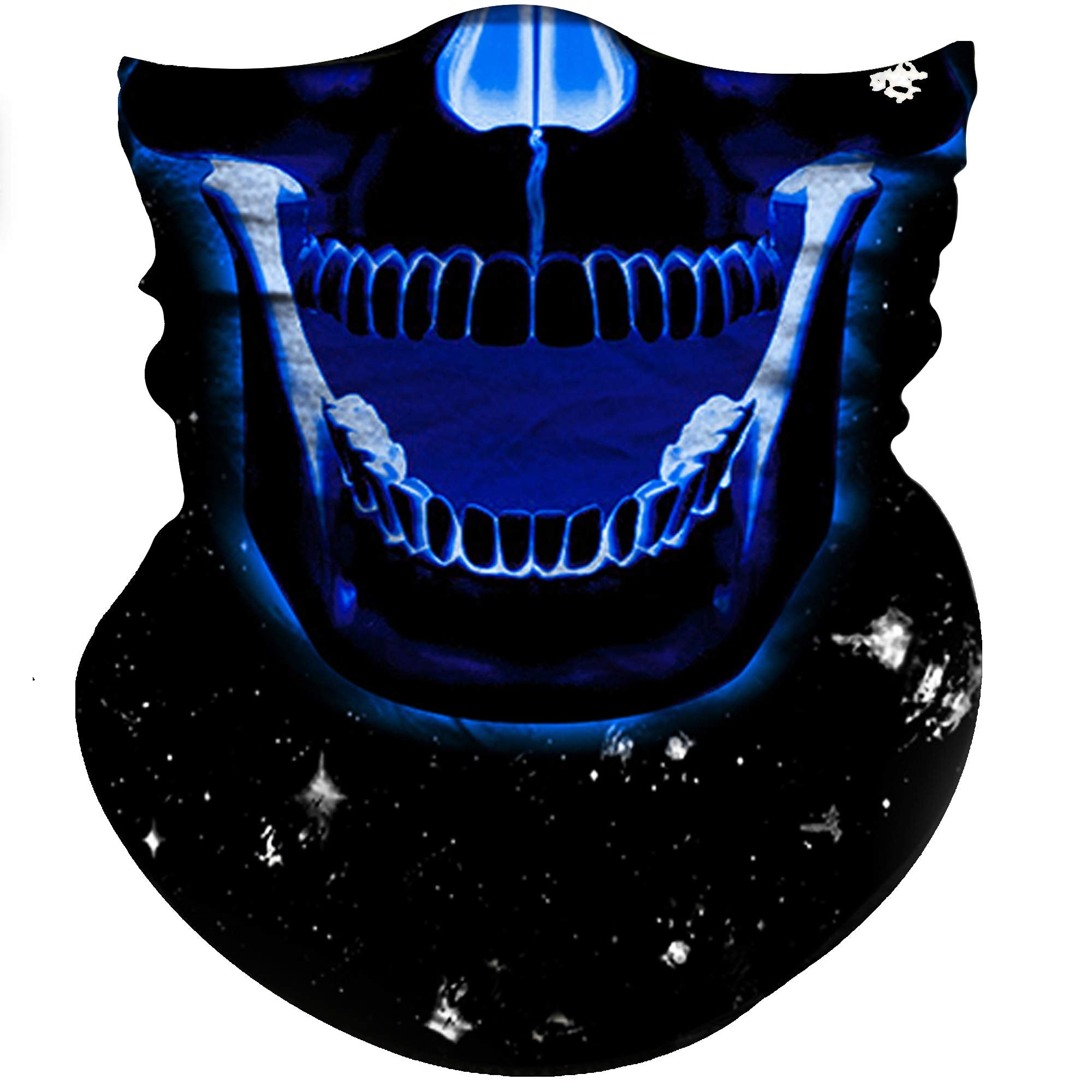 Obacle Skull Face Mask Half Sun Dust Wind Protection 3D Tube Mask Seamless Durable Face Mask Bandana Skeleton Face Mask Motorcyc