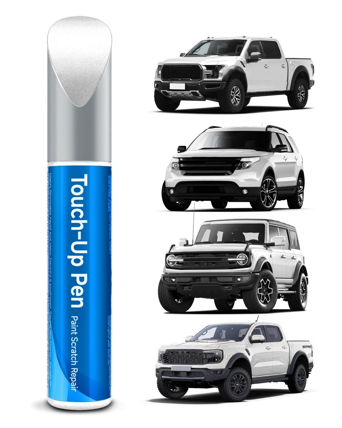 AZ Star White Metallic Tricoat Touch Up Paint Compatible with Ford Exact Match Touch Up Paint Car Scratch Repair