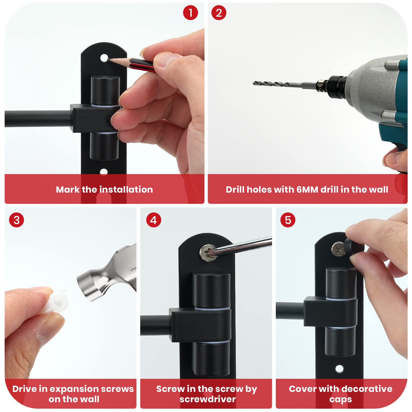 Lifxize Helmet Hanger Helmet Hanger Wall Mount 180° Rotation With 2 Hooks Helmet Holder For Motorcycle Bike Racing Coats Suit Sports Gear - 2 Pack