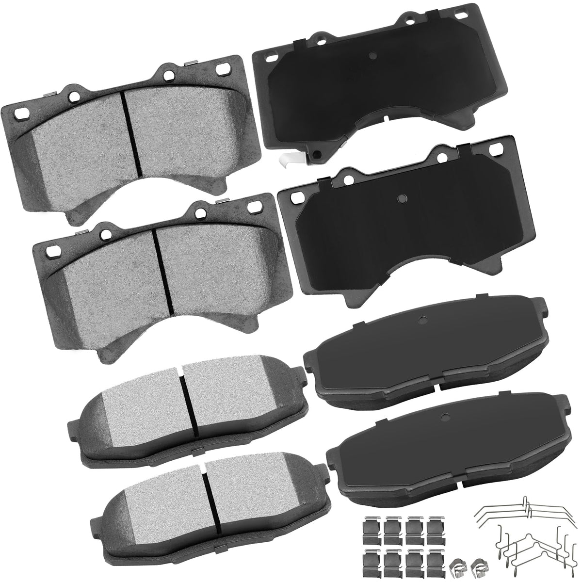 Cciyu D1303 D1304 Front Rear Ceramic Brake Pads 2008-2011 2013-2019 For Lexus Lx570, 2008-2011 2013-2019 For Toyota For Land Cru