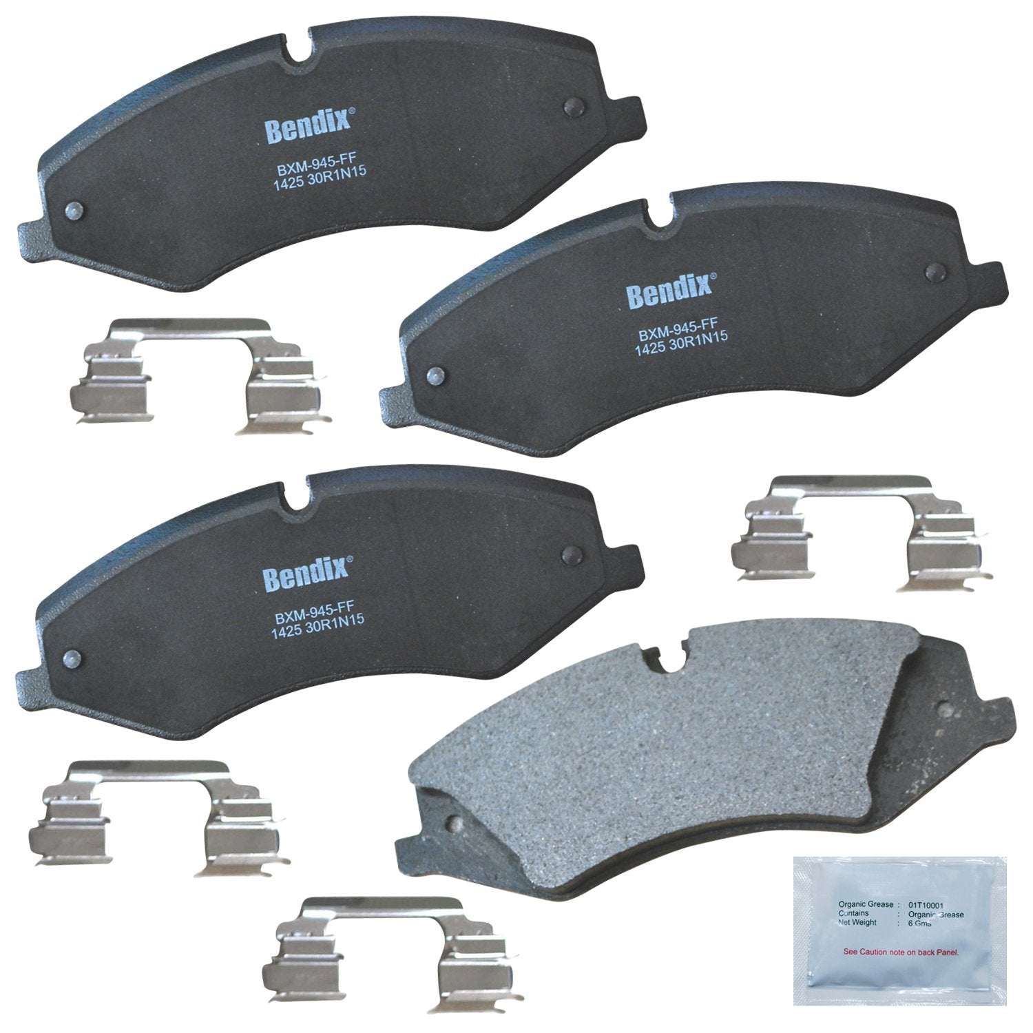 Bendix Priority1 Cfm1425 Semi-Metallic Front Brake Pads For Land Rover Range Rover 2010, Range Rover 2012, Range Rover Sport 201