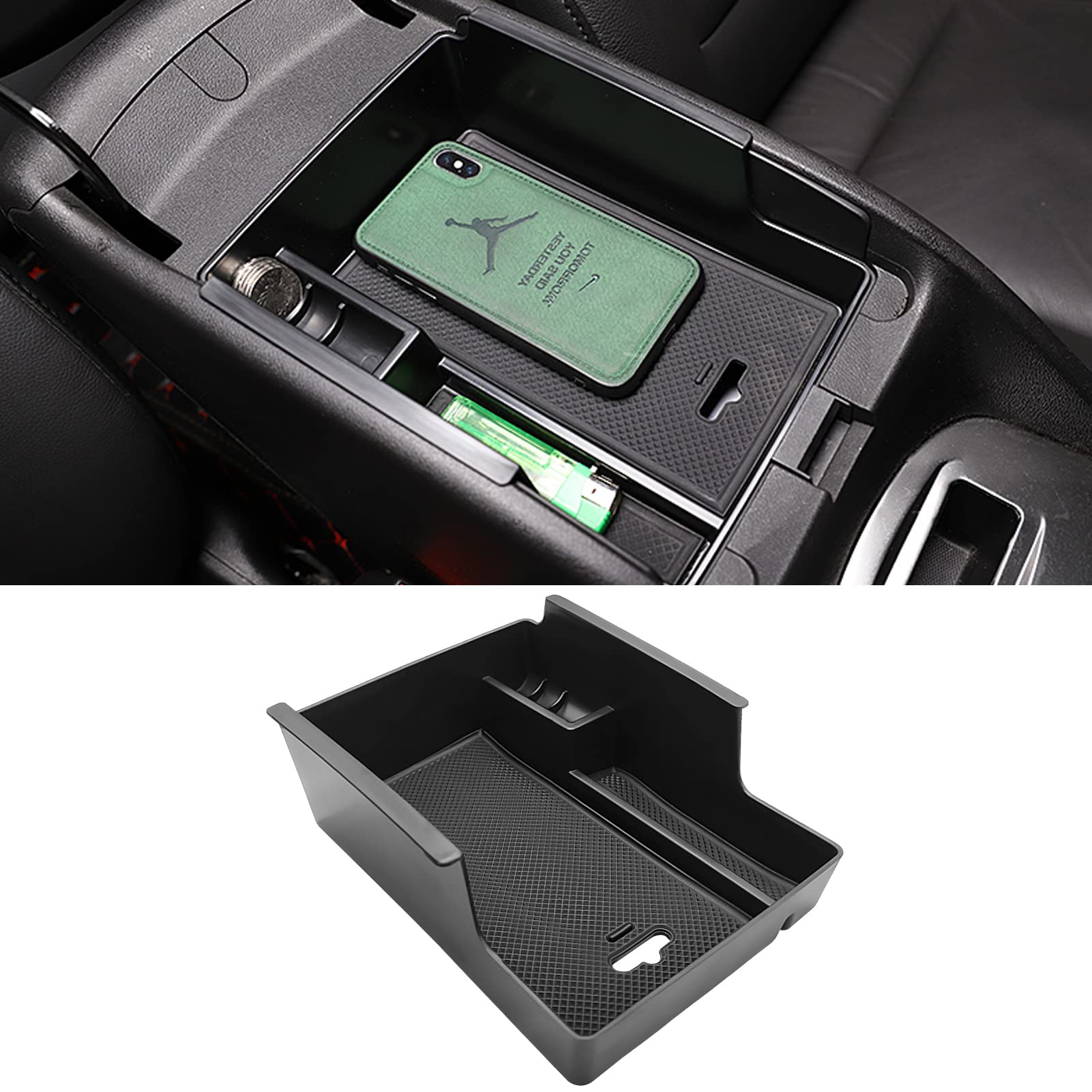 TTCR-II for Chevy Malibu Console Organizer Tray 2016-2024, Center Console Organizer for Chevy Malibu, Console Tray for Chevy Mal