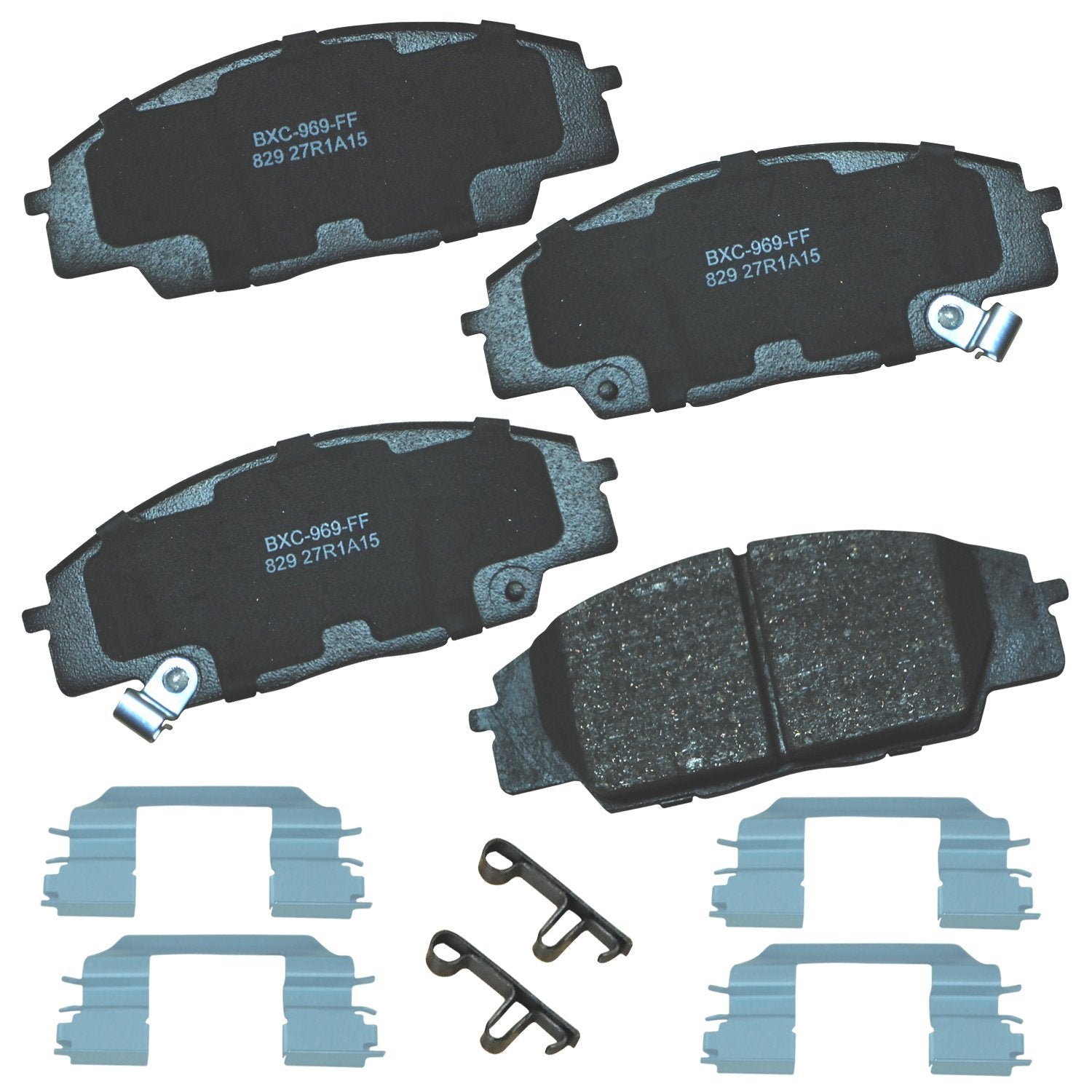 Bendix Premium Sbc829 Ceramic Front Brake Pads For Acura Csx 2011-2007, Rsx 2006-2002, Honda Civic 2011-2006, S2000 2009-2000
