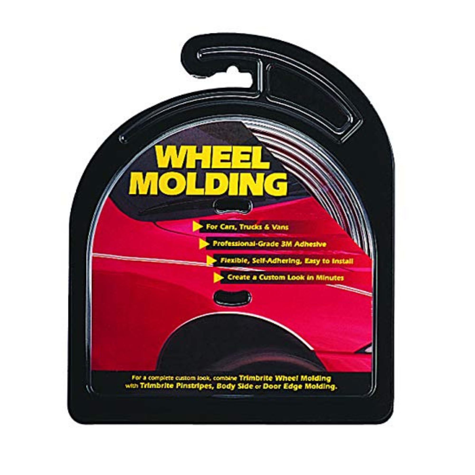 Cowles Custom - Premium Universal Body Molding For All Vehicles - Easy Install, Black Finish, 3/8'' By 18 Feet, Uv Protected, Lo