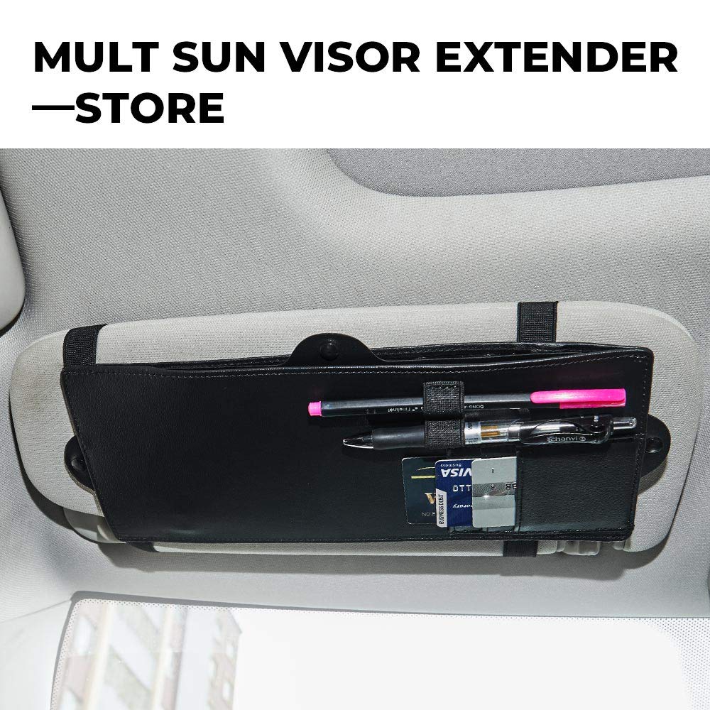 JoyTutus Car Sun Visor Sunshade Extender, Adjustable Car Sun Visor Extender Protects from Anti-Glare, UV Rays Blocker Window Sun Visor Windshield Sunshade Extender for Car SUV