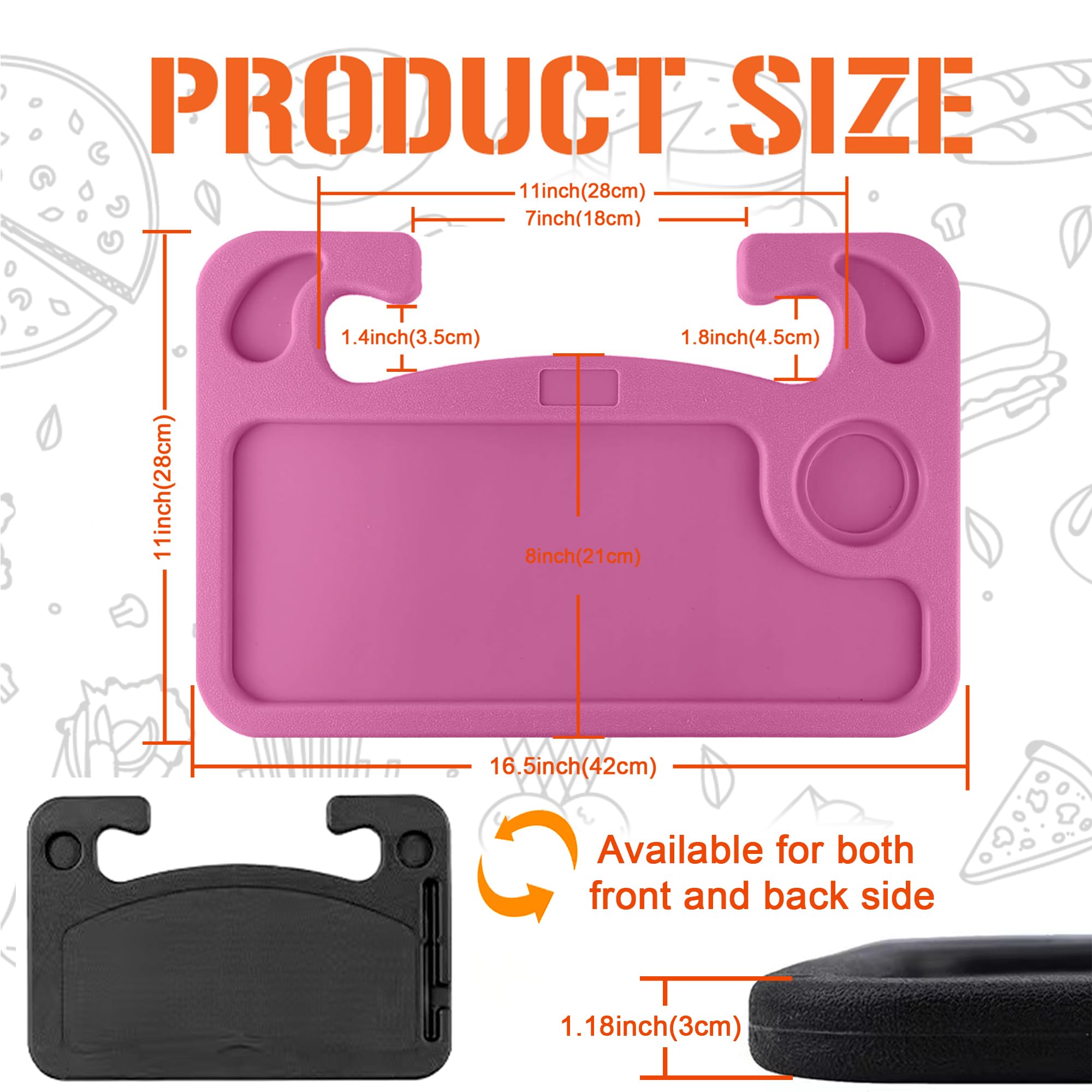 Car Steering Wheel Desk | Food Table for Car | Steering Wheel Tray for Constant Travelers, Steering Wheel Table, Car Steering Wh