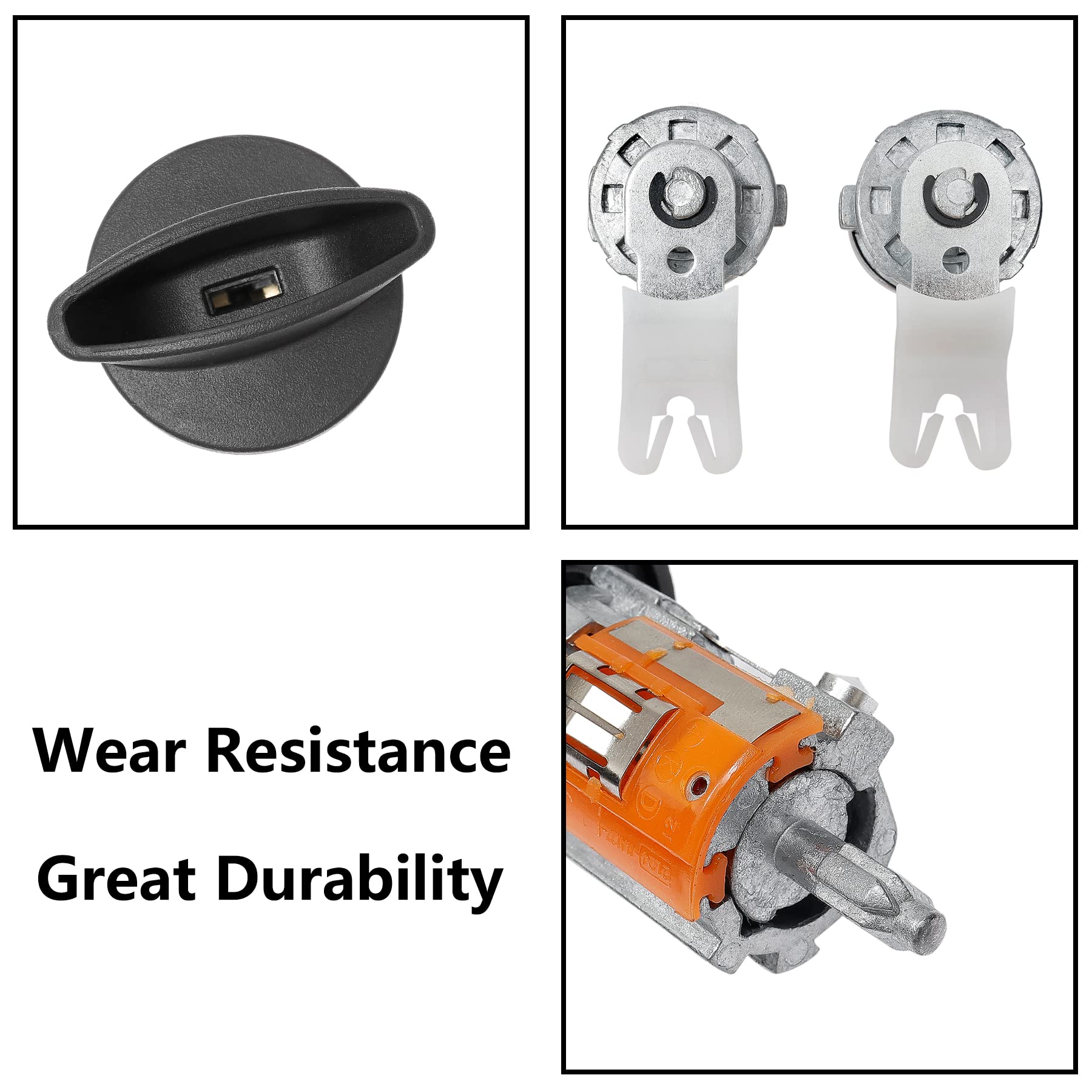 Door Lock Cylinders & Ignition Switch with Keys | Replacement for 1997-2007 Ford F250/350, Excursion & More, Lincoln Blackwood,