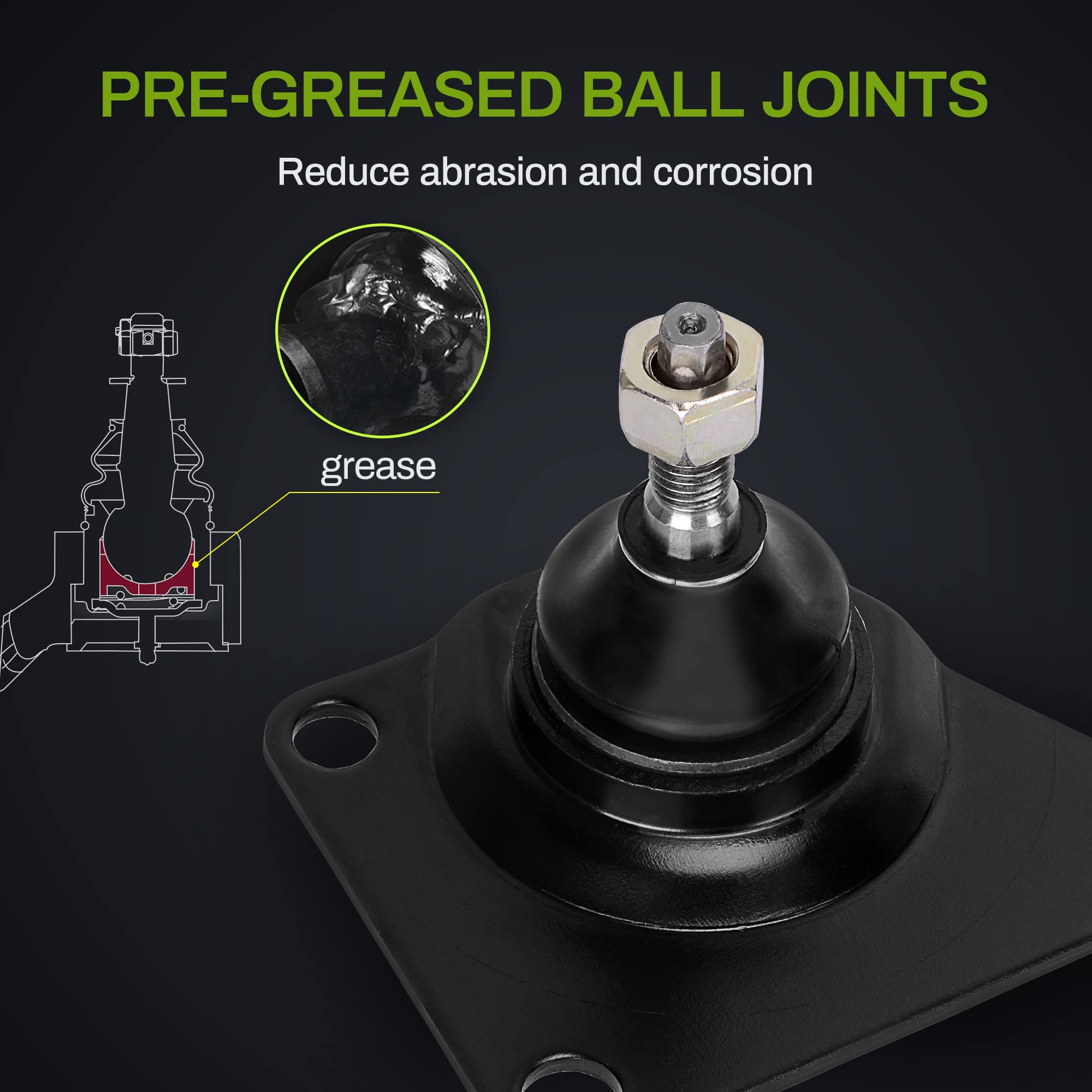 Autosaver88 Rear Control Arms And Ball Joint Compatible With 1999-2004 Jeep Grand Cherokee