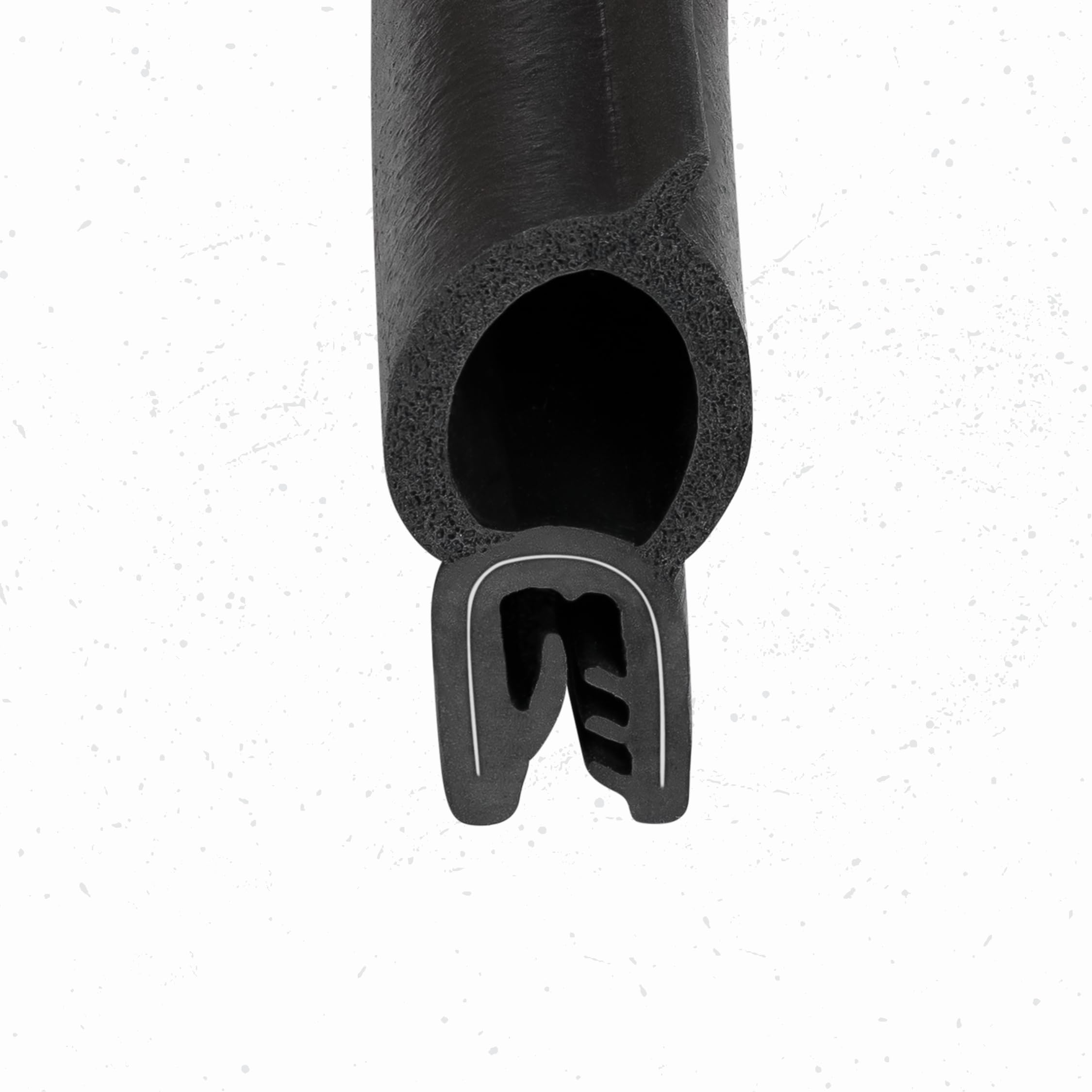Vertical Bulb Trim Seal Bulb Diameter: 0.5'' Grip Range: 0.039'' To 0.14'' | Trunk, Boot, Lid, Hood, Hatch Rubber (5 Feet)