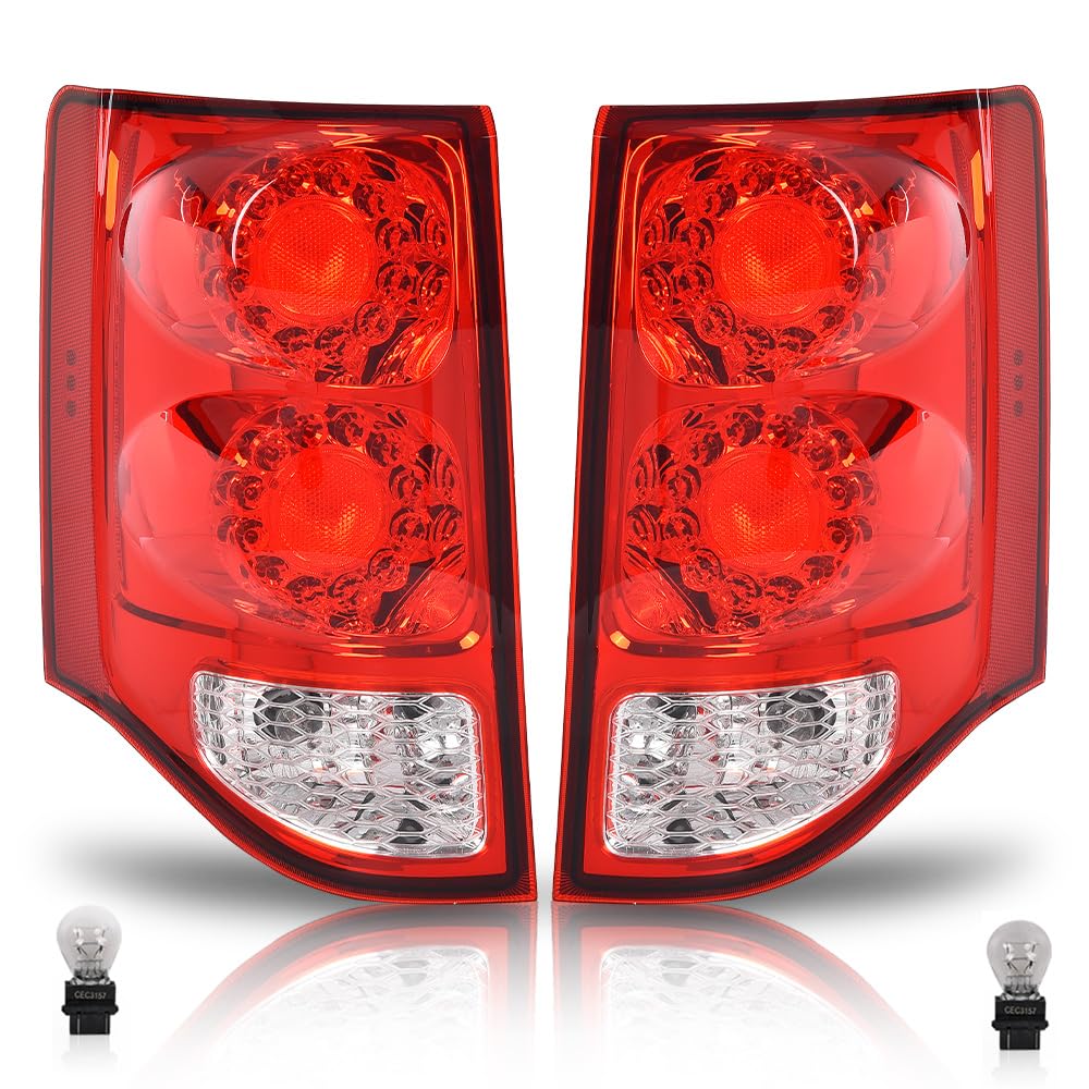 DOTCOM Tail Lights Assembly Fit Chevy Tahoe Suburban 1500 2500 2000-2006,Fit GMC Yukon Yukon XL 2000-2006 Rear Lamps GM2801170 G