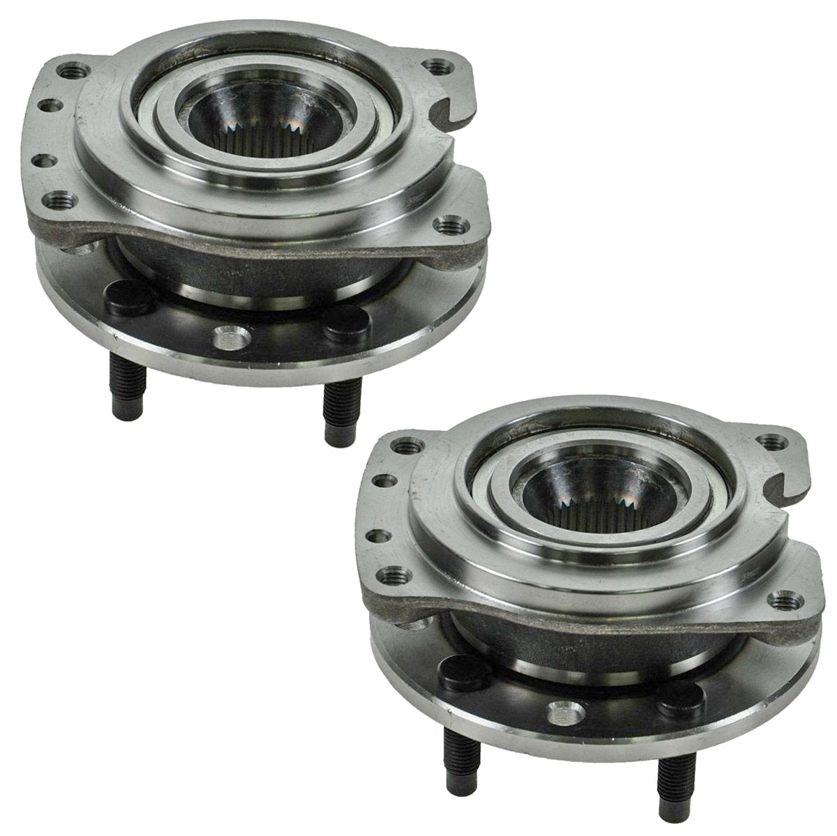 Trq Front Wheel Hub Bearings Assembly Set Compatible With 1988-1996 Buick Regal 1990-2001 Chevrolet Lumina 1995-1999 Monte Carlo